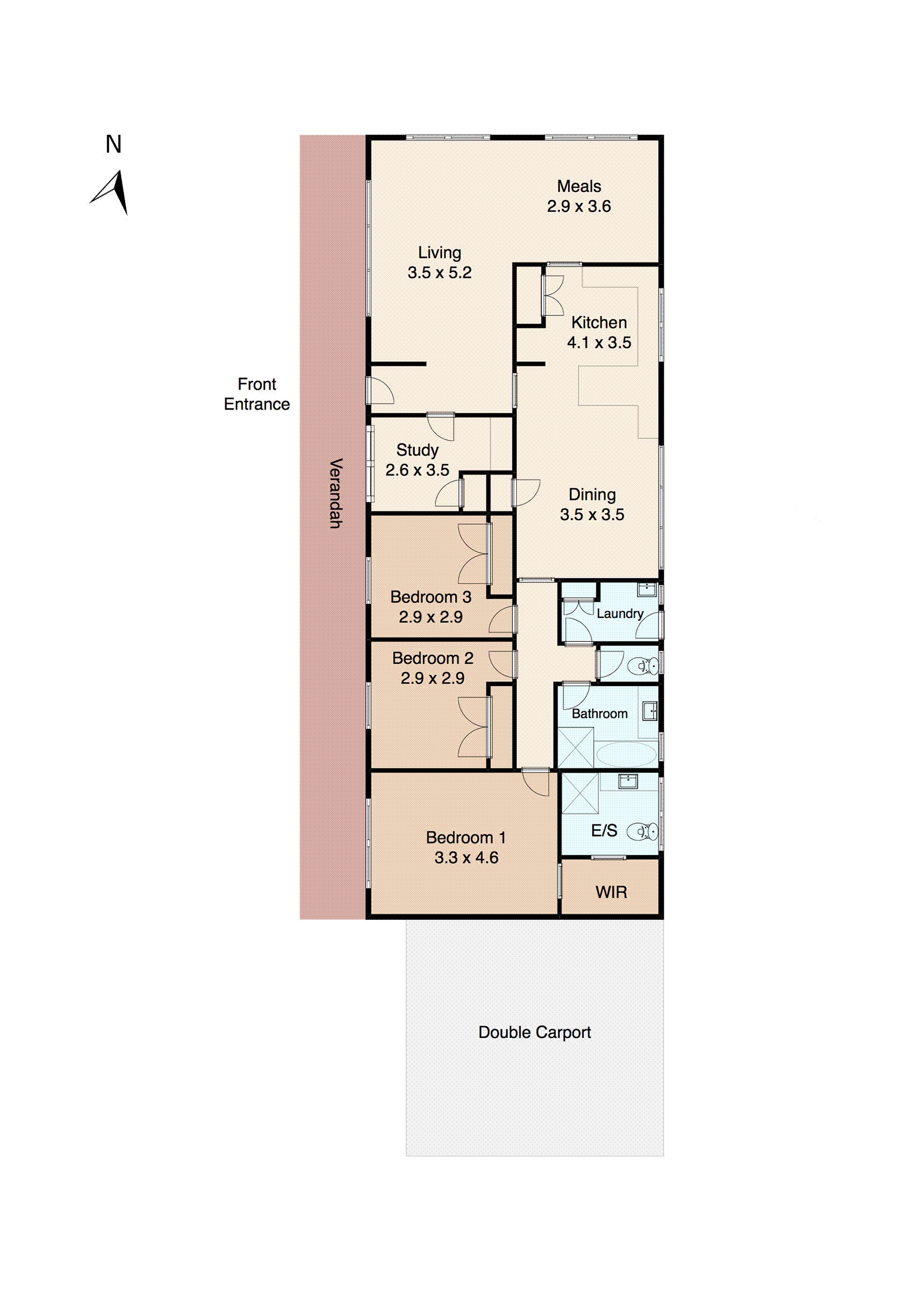 3 Dandarriga Drive, Clifton Springs VIC 3222 - Floorplan