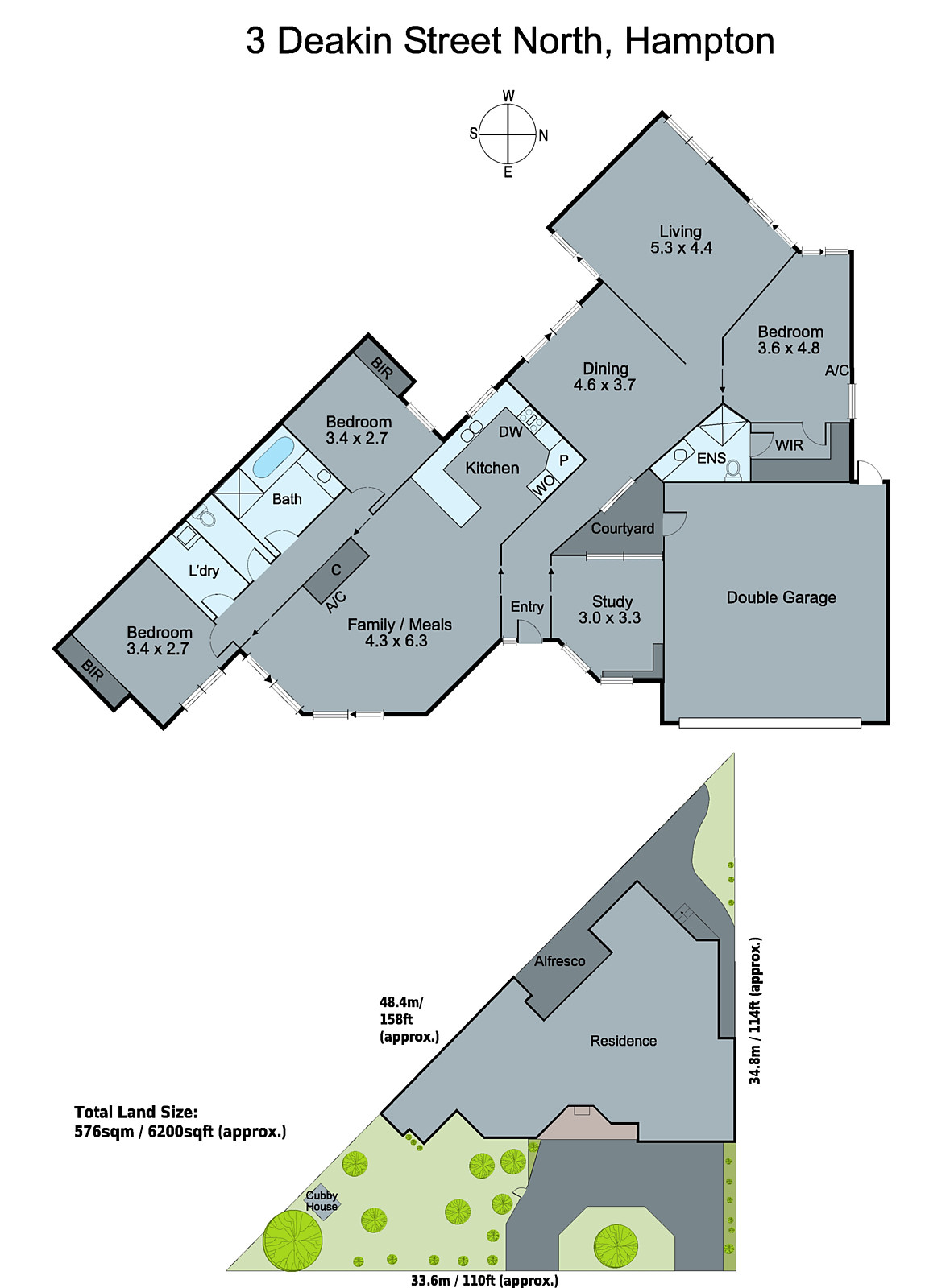 3 Deakin Street North, Hampton VIC 3188 - Floorplan