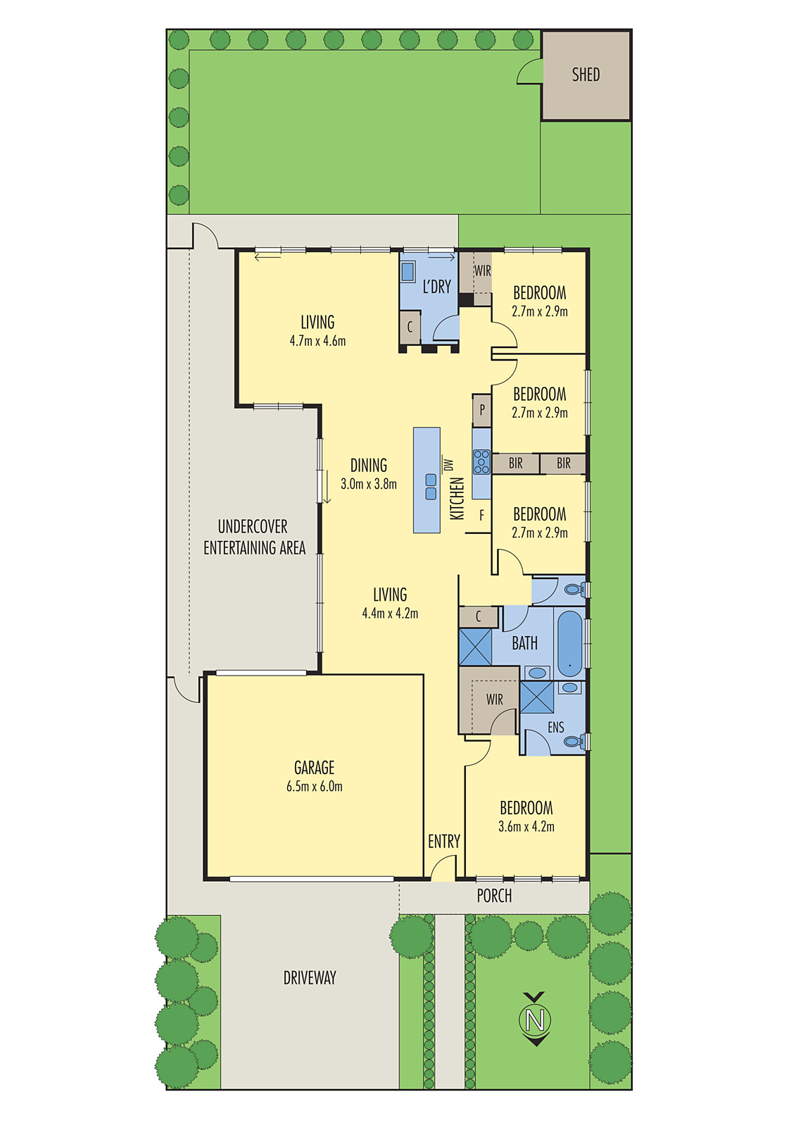 3 Edna Way, Grovedale VIC 3216 - Floorplan