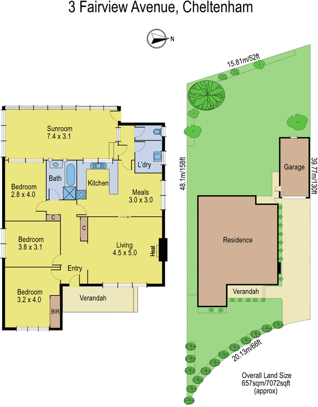 3 Fairview Avenue, Cheltenham VIC 3192 - Floorplan