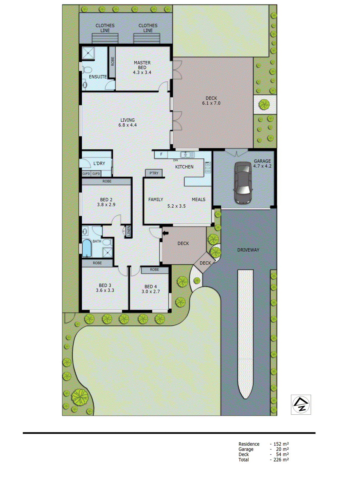3 Florida Avenue, Dingley Village VIC 3172 - Floorplan