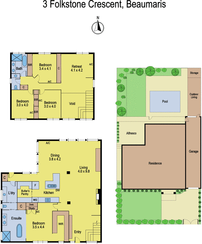 3 Folkestone Crescent, Beaumaris VIC 3193 - Floorplan