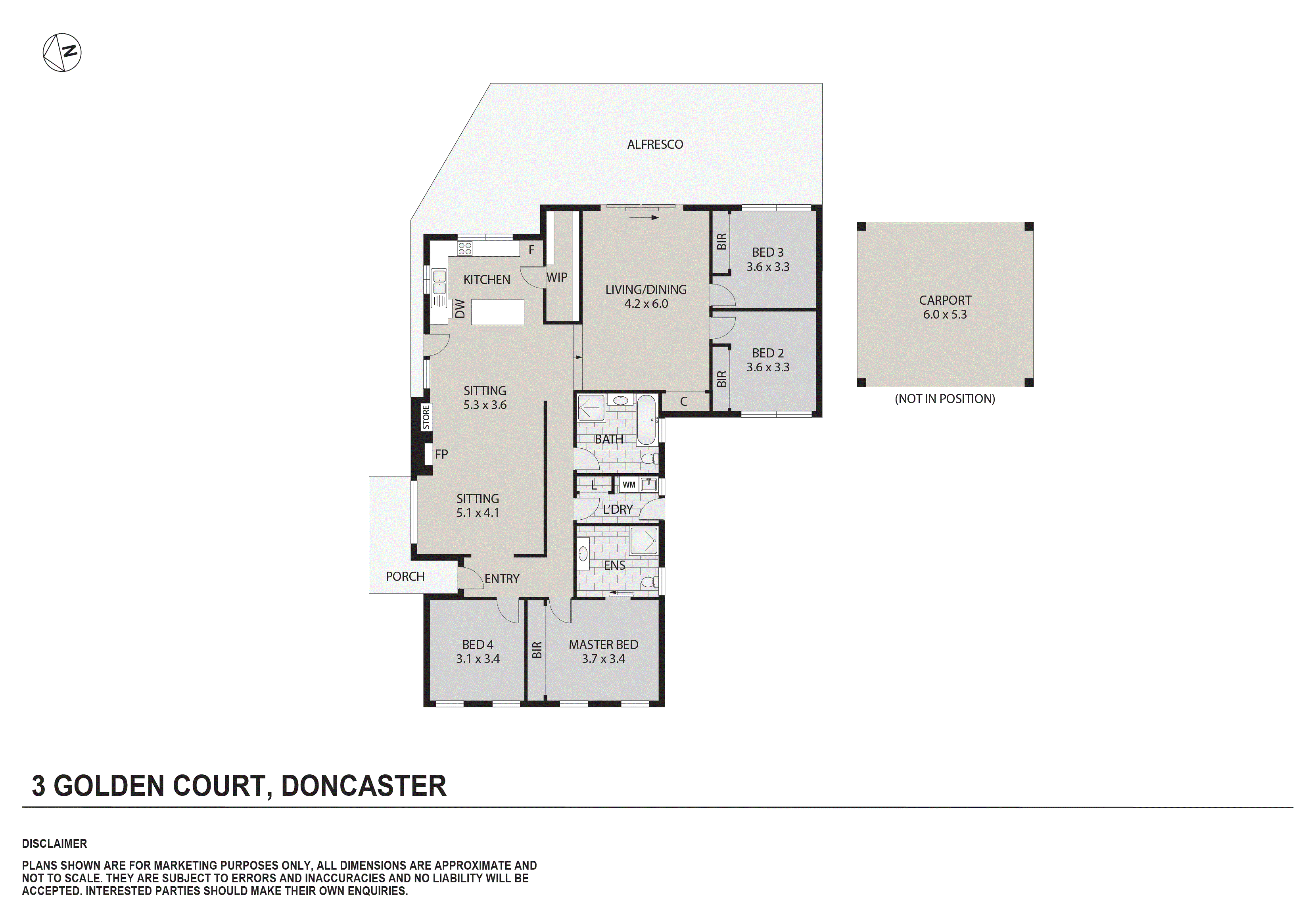 3 Golden Court, Doncaster VIC 3108 - Floorplan