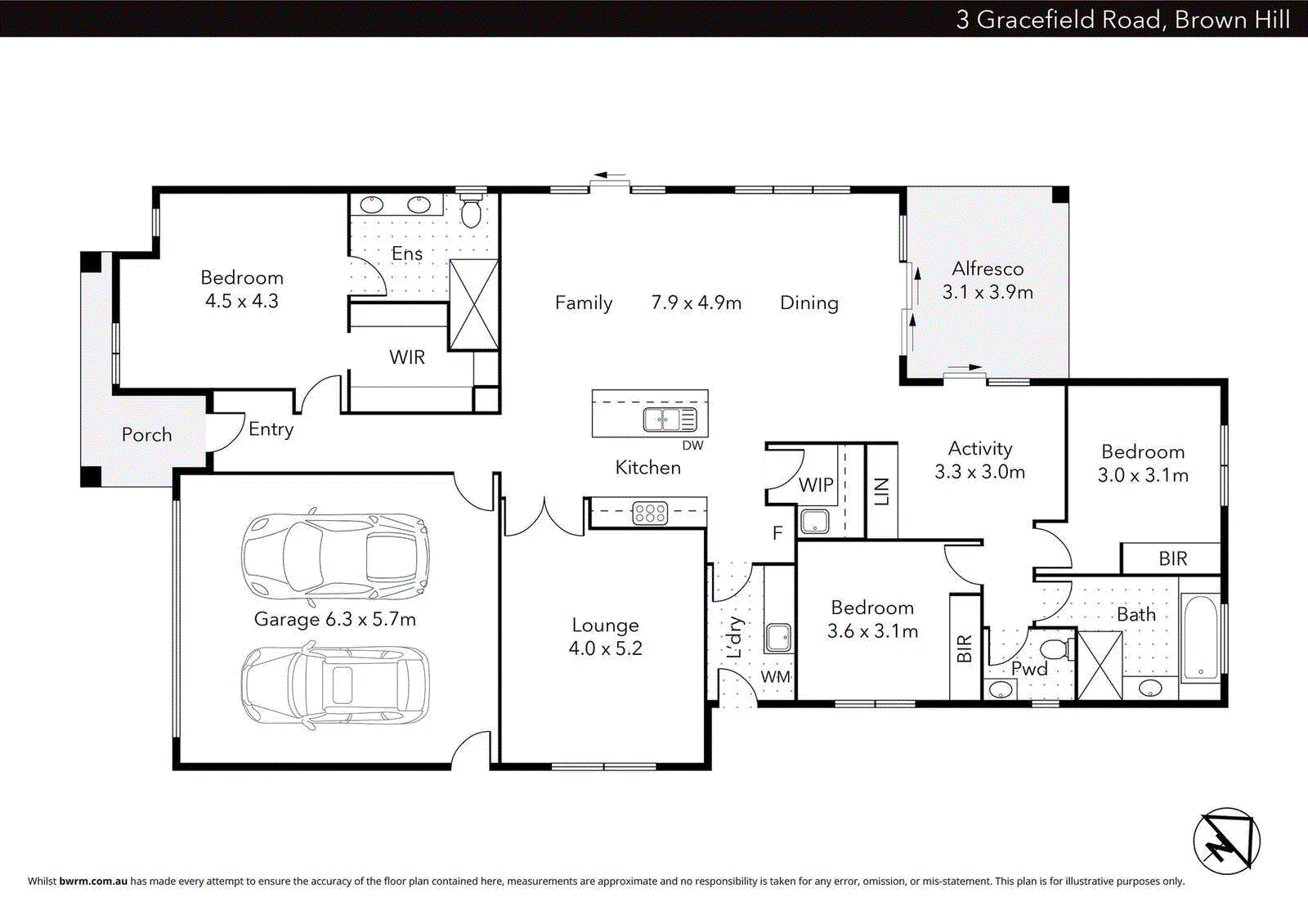 3 Gracefield Road, Brown Hill VIC 3350 - Floorplan