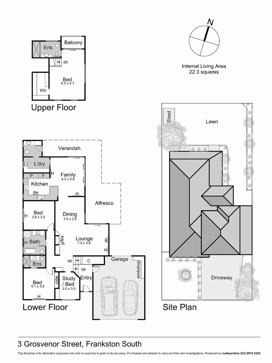3 Grosvenor Street, FRANKSTON SOUTH VIC 3199 - Floorplan