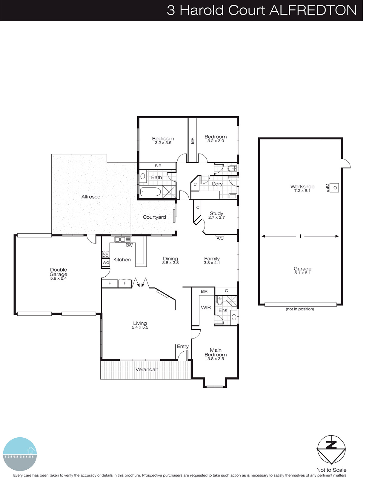 3 Harold Court, Alfredton VIC 3350 - Floorplan