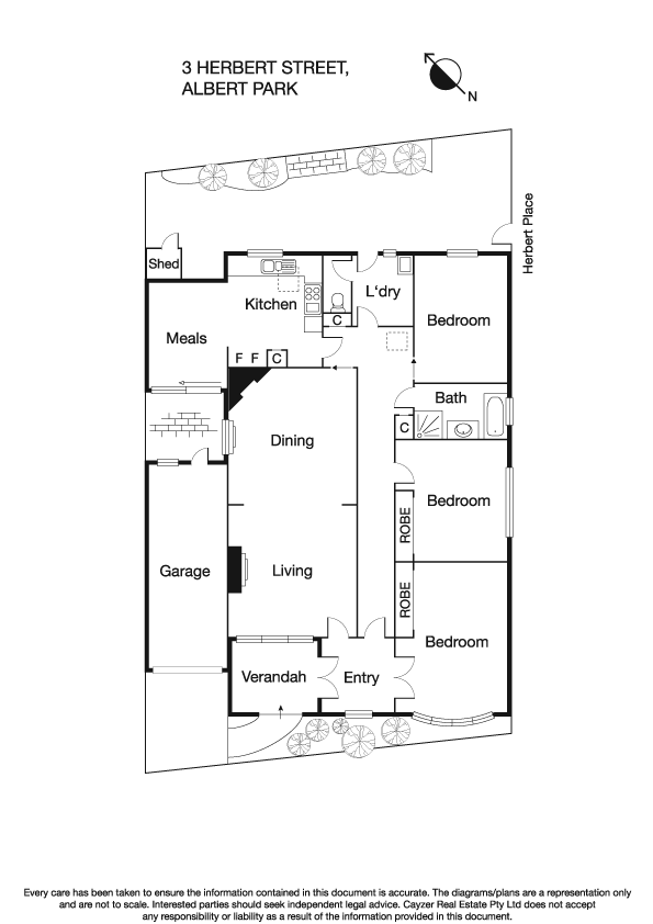 3 Herbert Street, ALBERT PARK VIC 3206 - Floorplan
