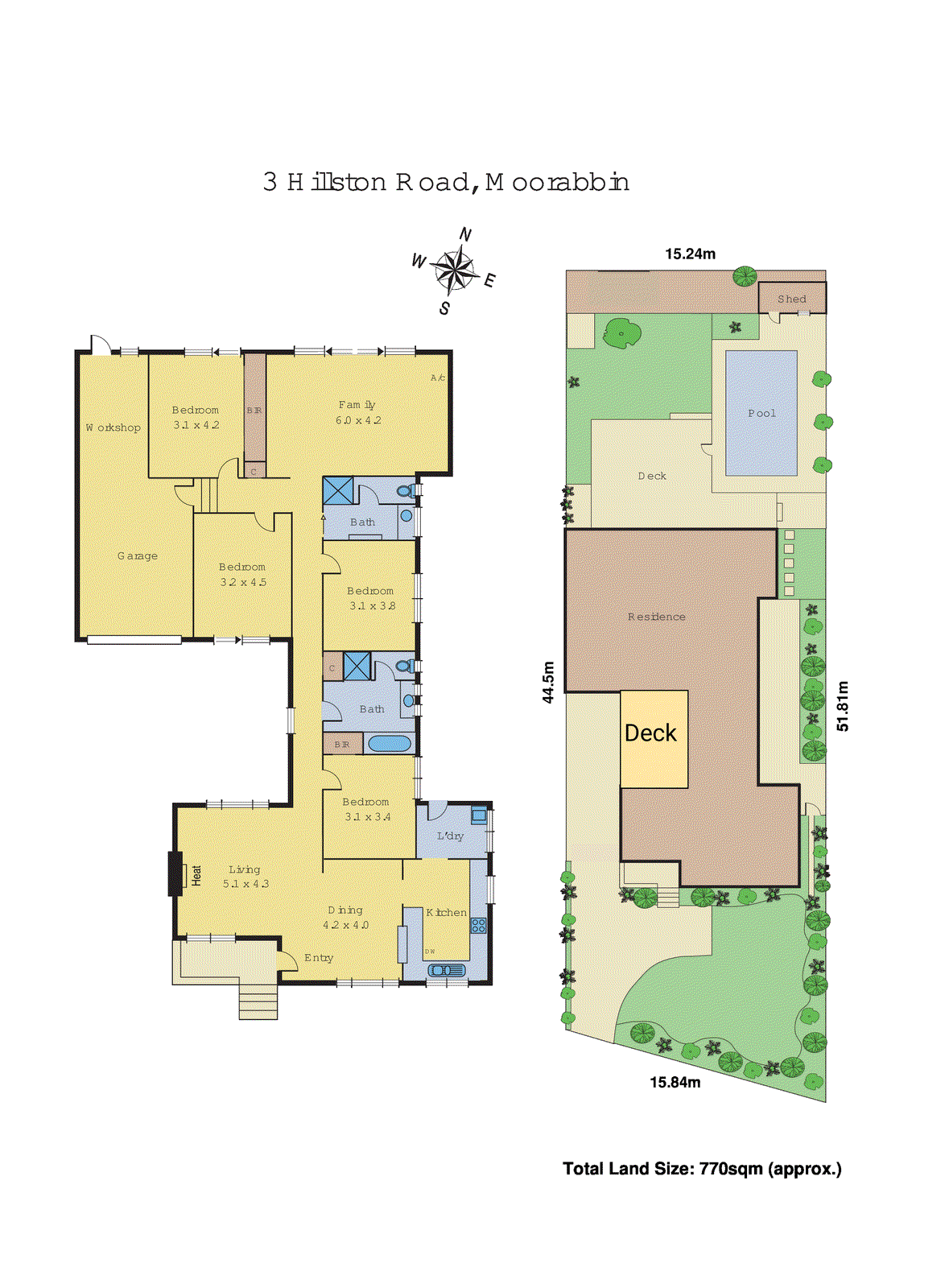 3 Hillston Road, Moorabbin VIC 3189 - Floorplan