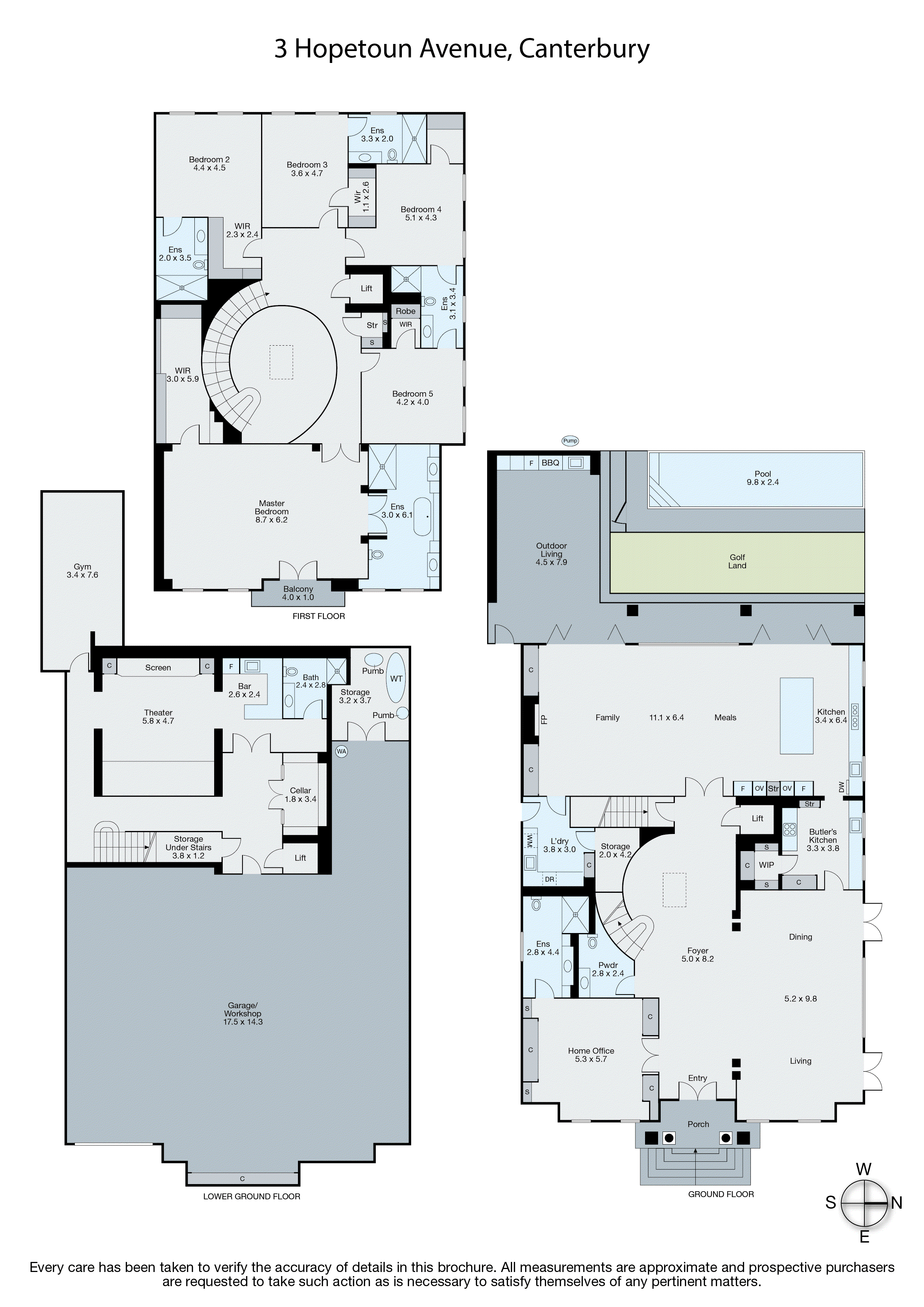 3 Hopetoun Avenue, Canterbury VIC 3126 - Floorplan