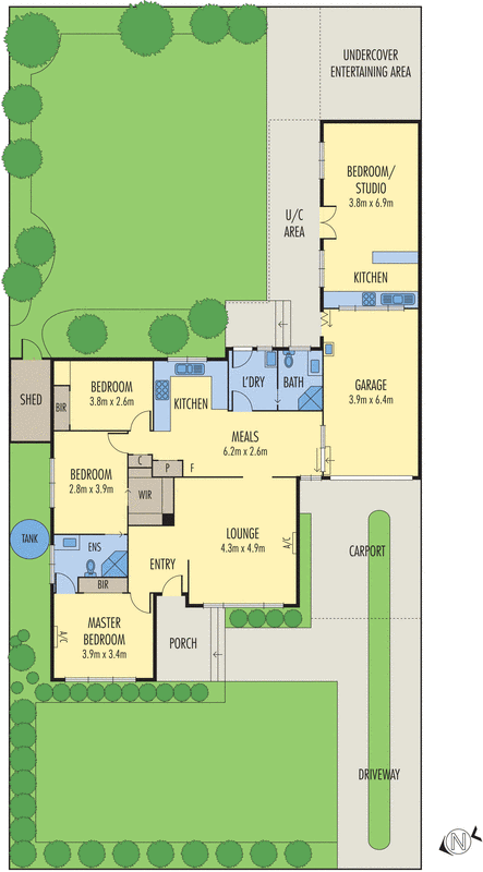3 Howard Court, Dandenong North VIC 3175 - Floorplan