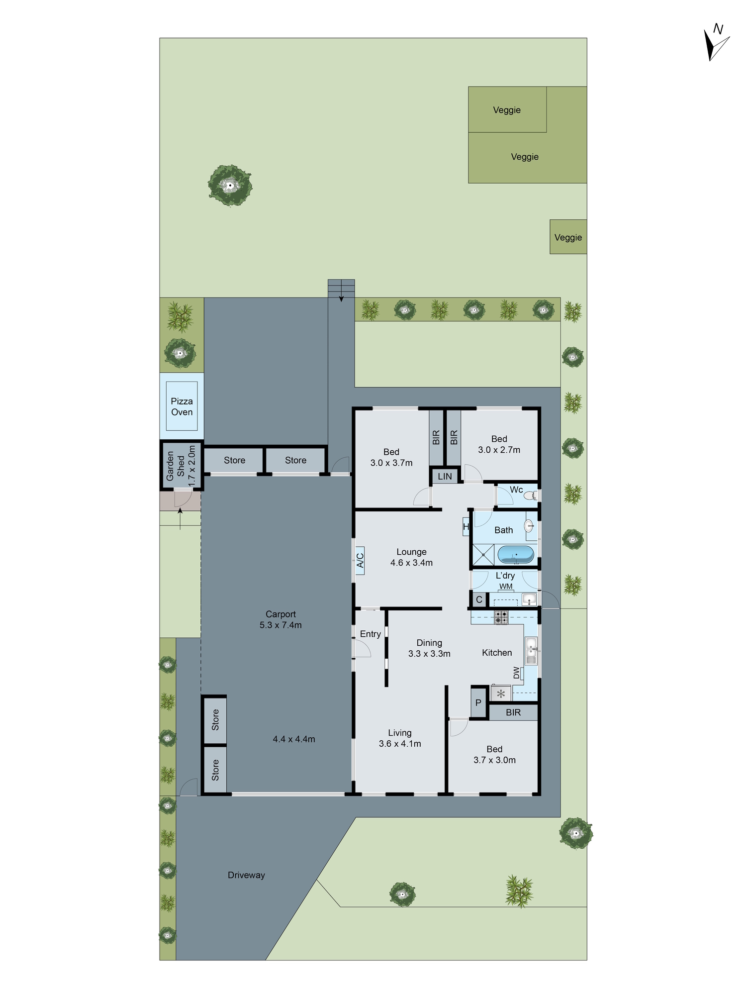 3 Hull Court, Grovedale VIC 3216 - Floorplan