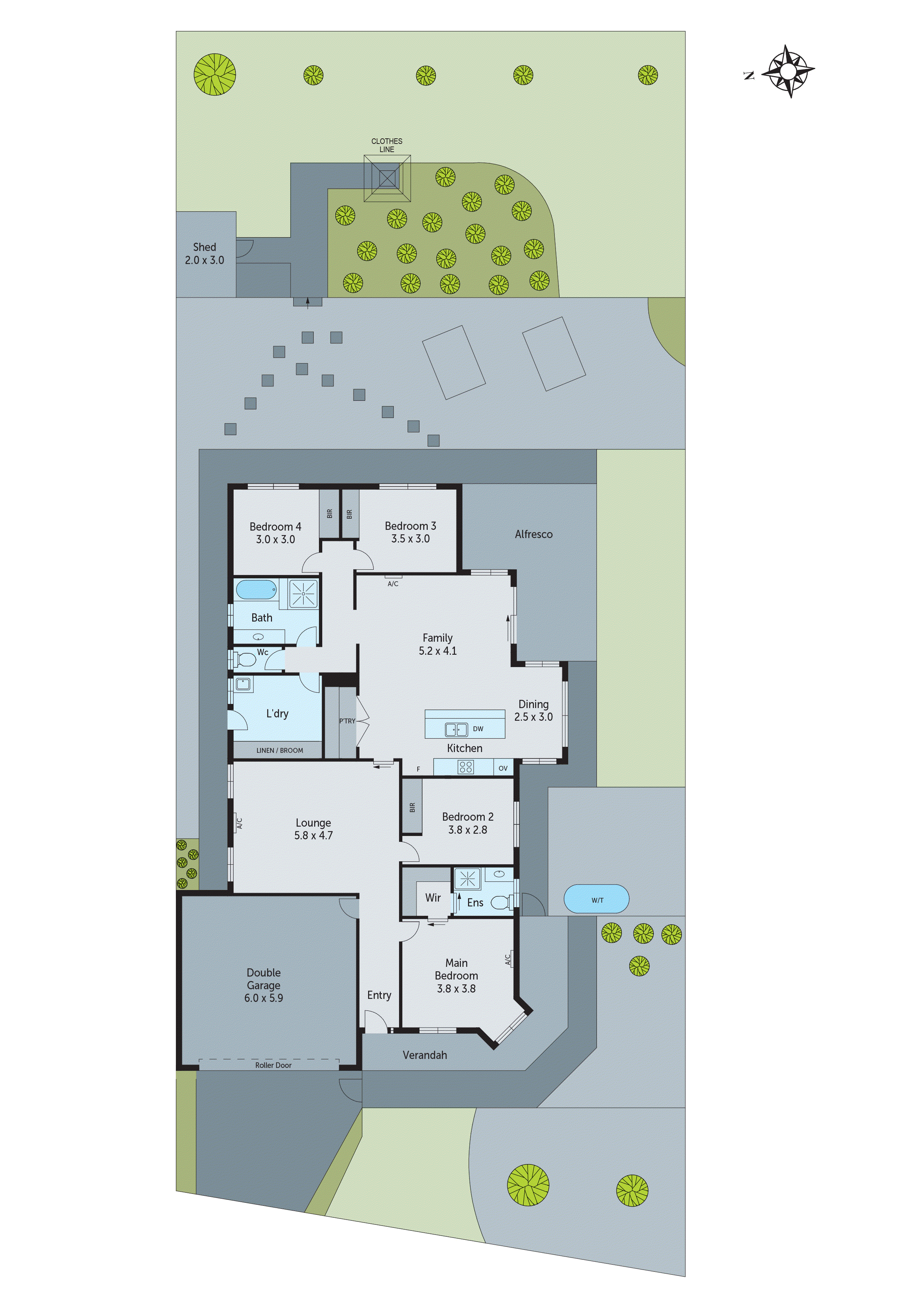 3 Huon Court, Waurn Ponds VIC 3216 - Floorplan