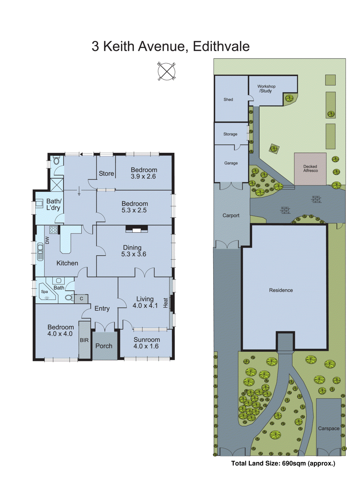 3 Keith Avenue, Edithvale VIC 3196 - Floorplan