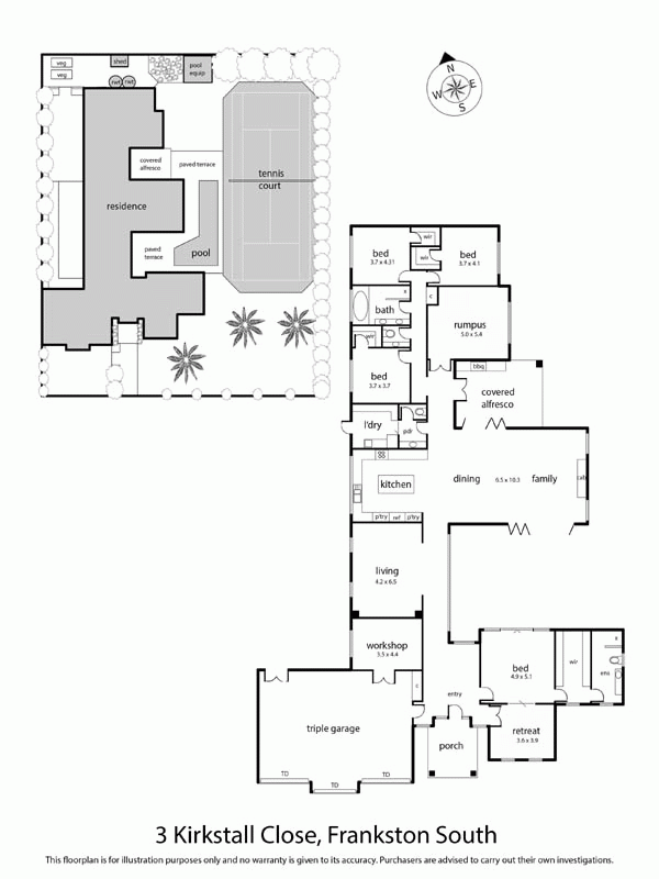 3 Kirkstall Close, FRANKSTON SOUTH VIC 3199 - Floorplan