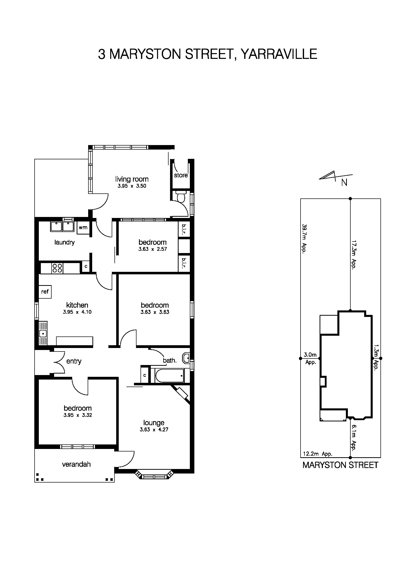 3 Maryston Street, YARRAVILLE VIC 3013 - Floorplan