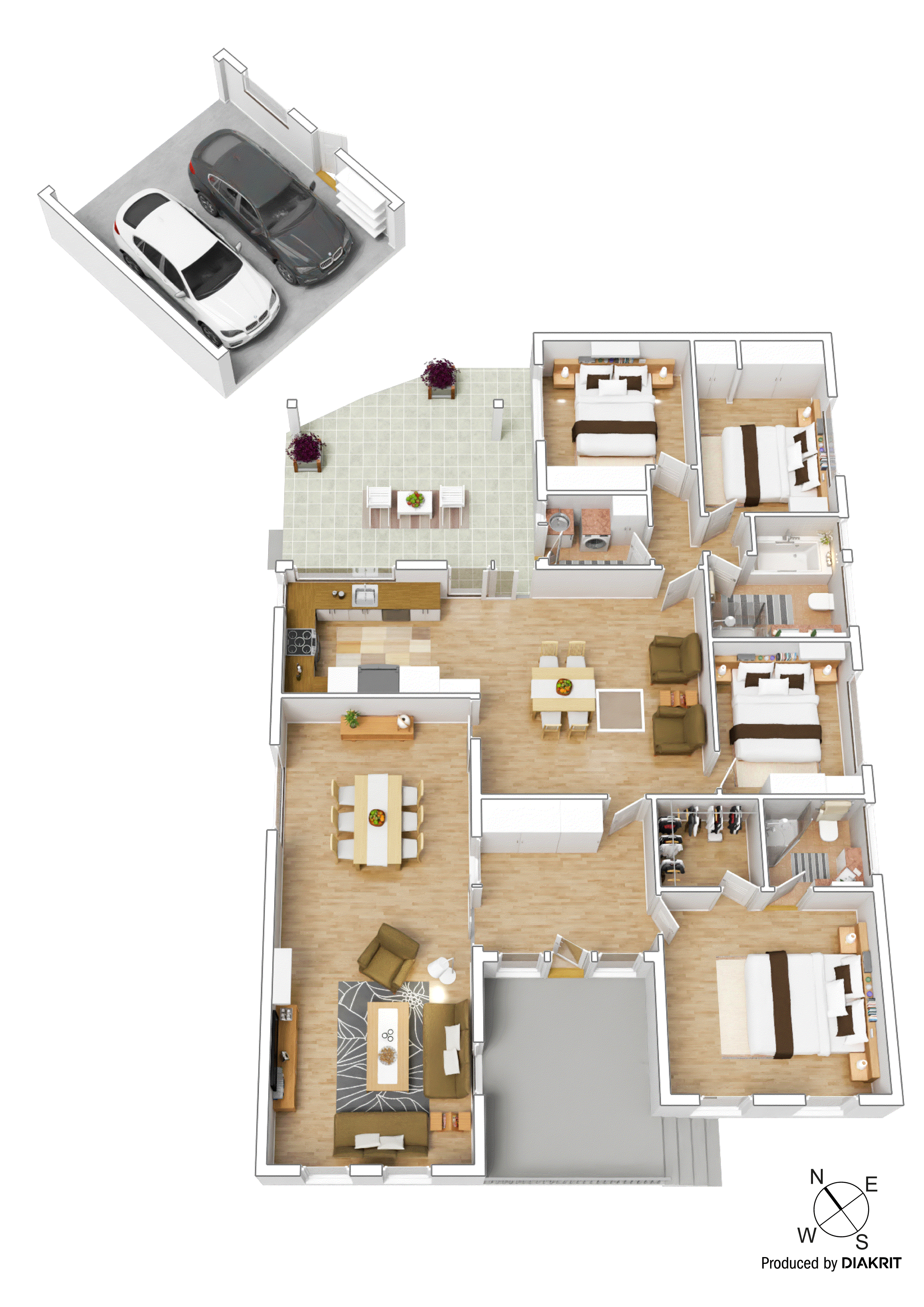 3 Merrang Court, Wheelers Hill VIC 3150 - Floorplan