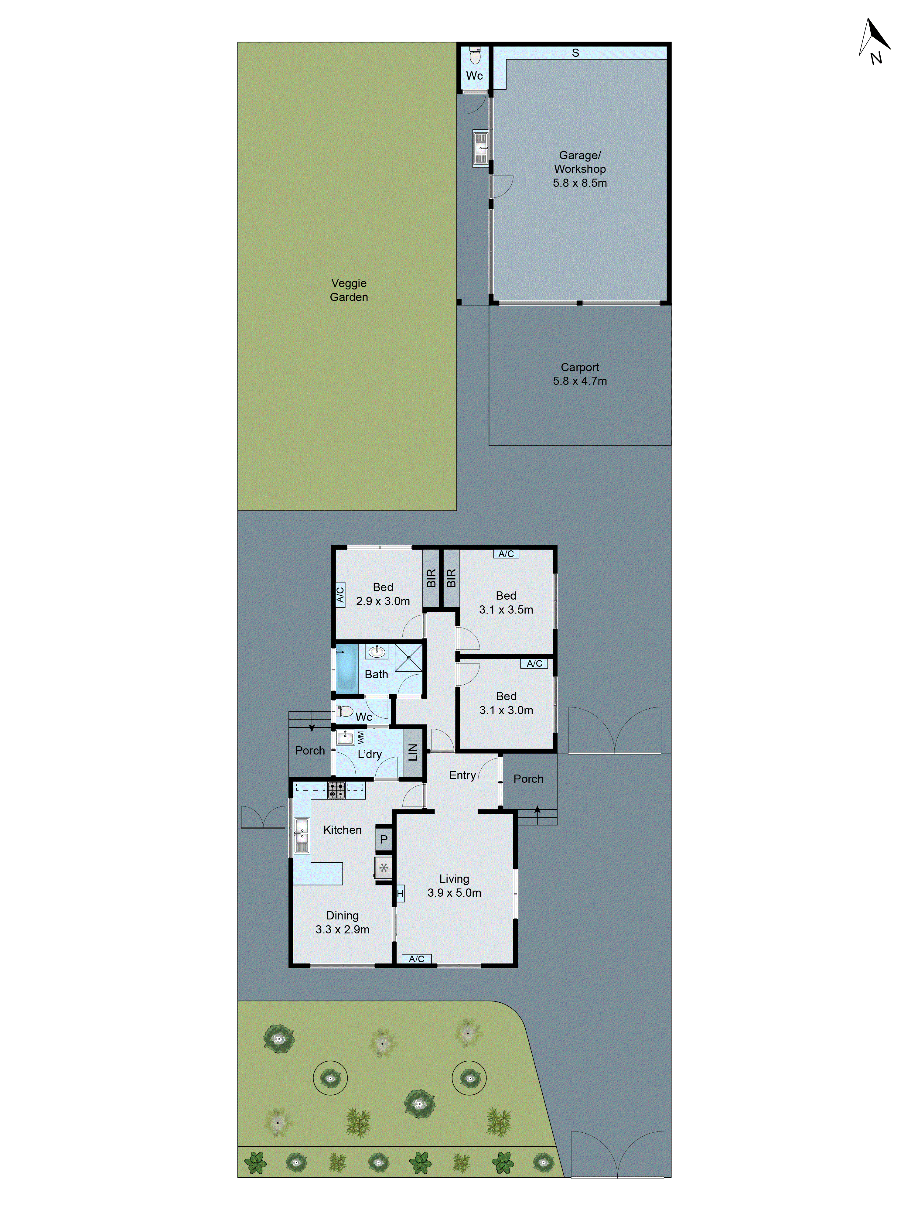 3 Michell Close, Norlane VIC 3214 - Floorplan