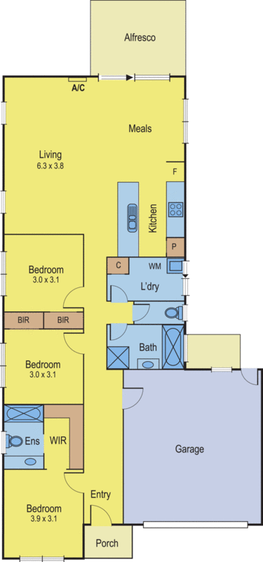 3 Orpington Crescent, Marshall VIC 3216 - Floorplan