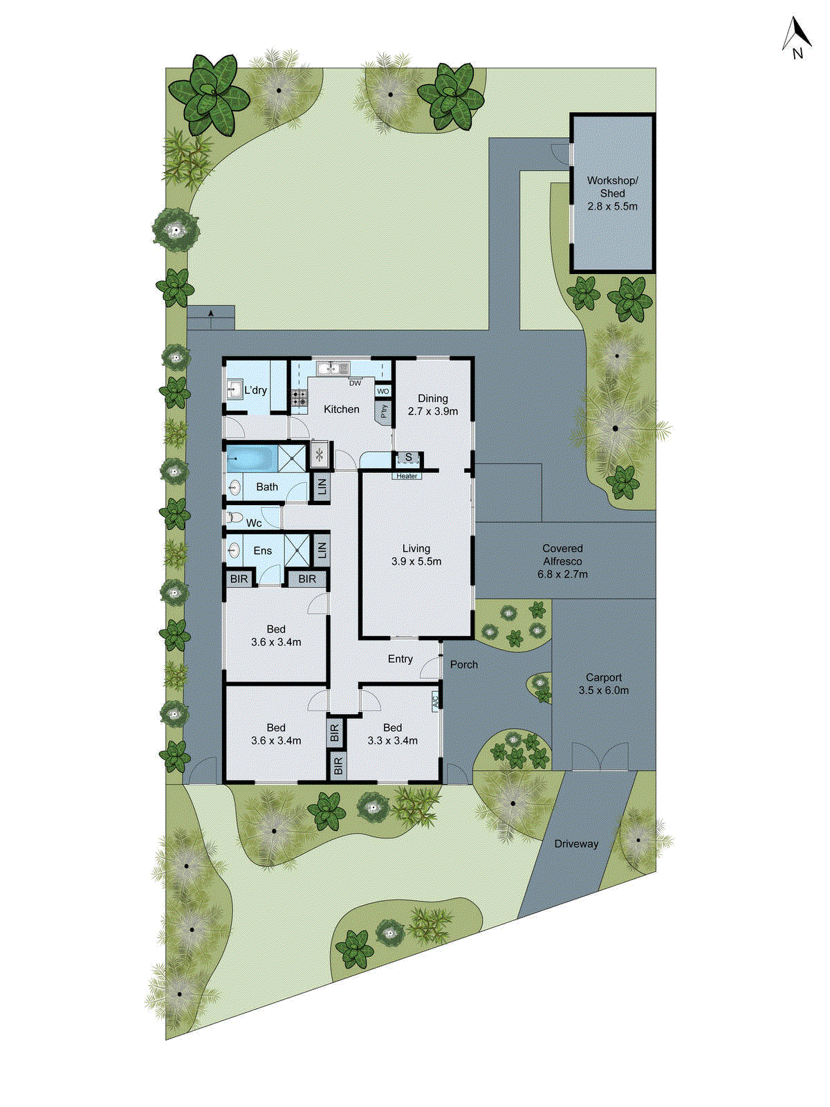 3 Riatta Avenue, Grovedale VIC 3216 - Floorplan