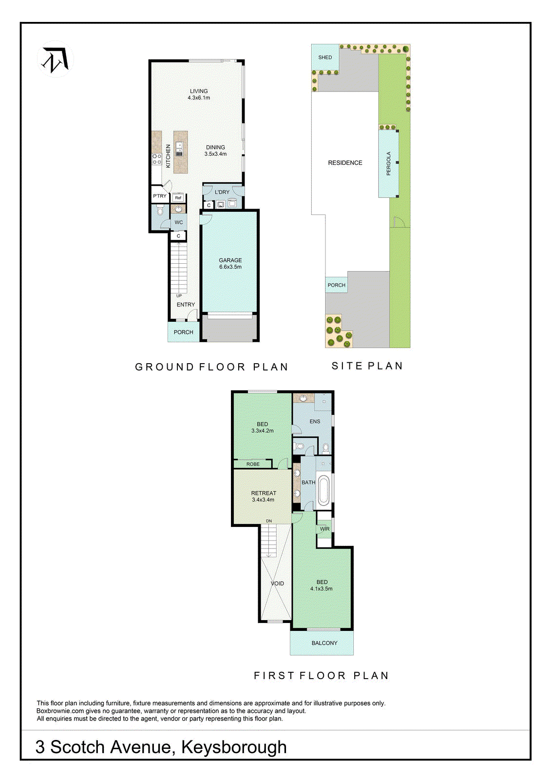 3 Scotch Avenue, Keysborough VIC 3173 - Floorplan