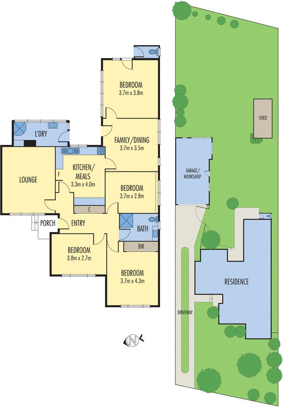 3 Shaun Avenue, Blackburn South VIC 3130 - Floorplan
