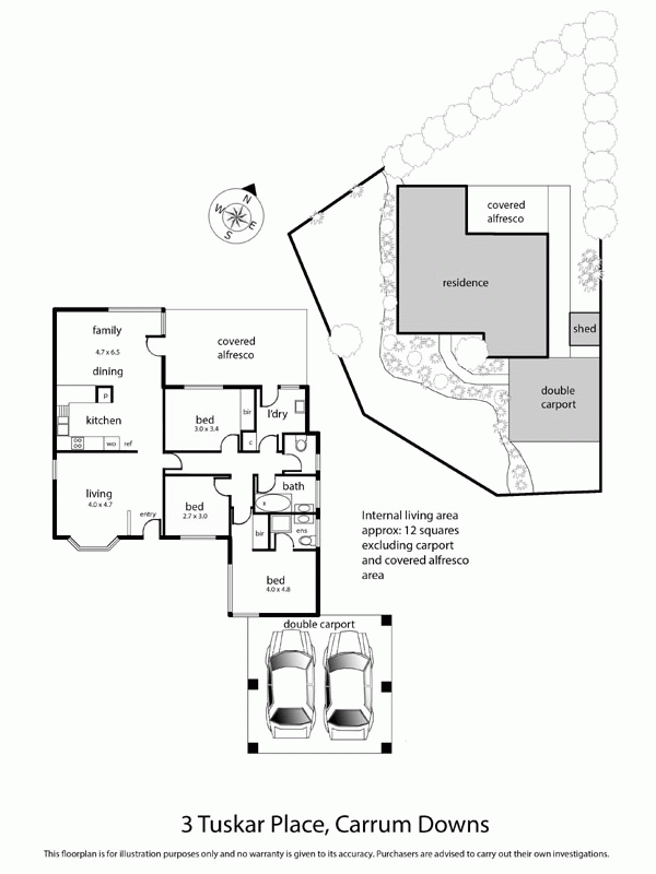3 Tuskar Place, CARRUM DOWNS VIC 3201 - Floorplan