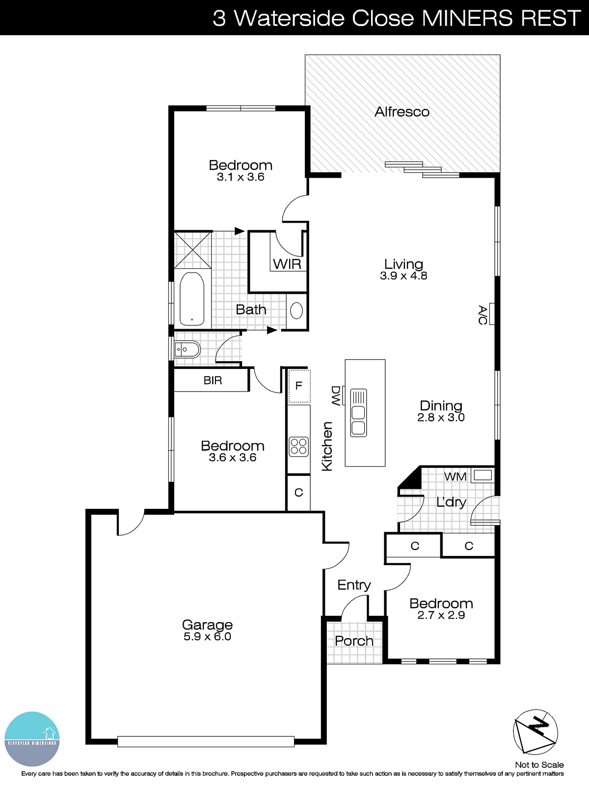 3 Waterside Close, Miners Rest VIC 3352 - Floorplan