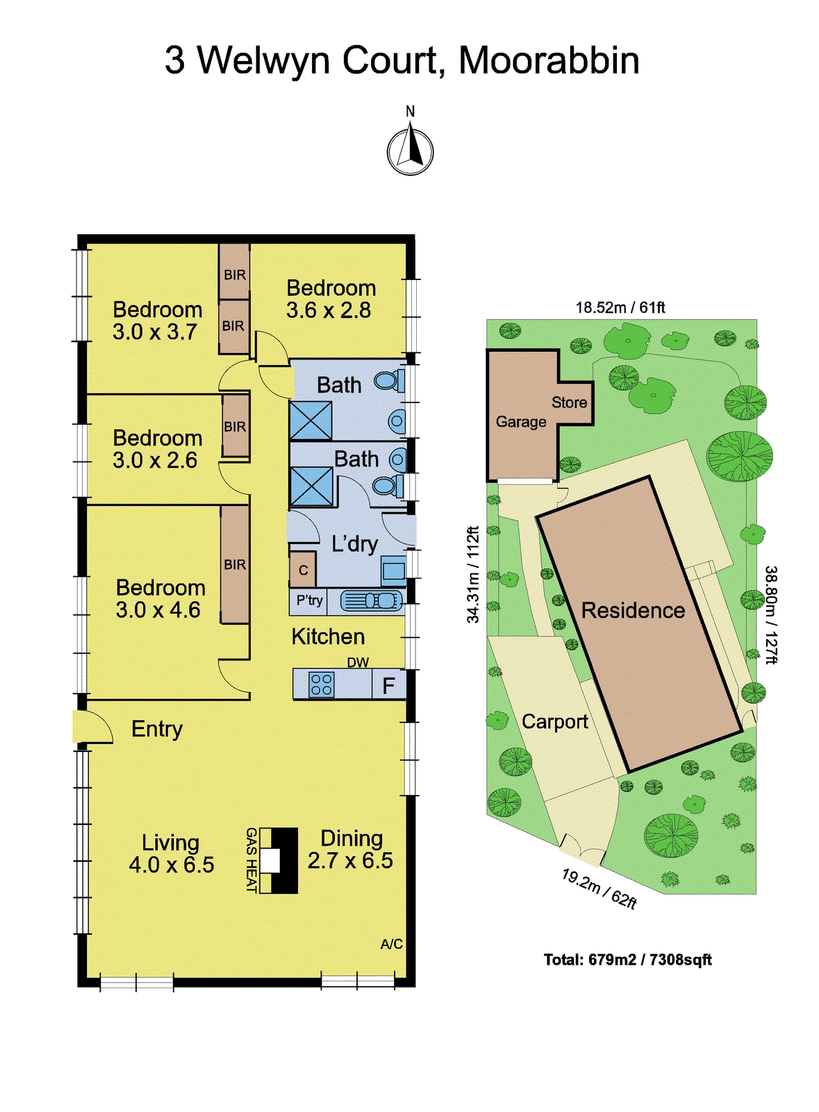 3 Welwyn Court, Moorabbin VIC 3189 - Floorplan