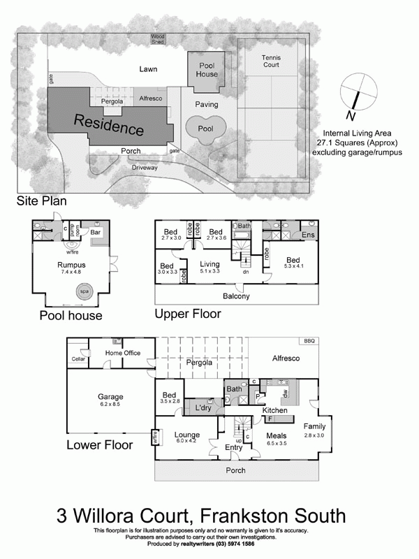 3 Willora Court, FRANKSTON SOUTH VIC 3199 - Floorplan