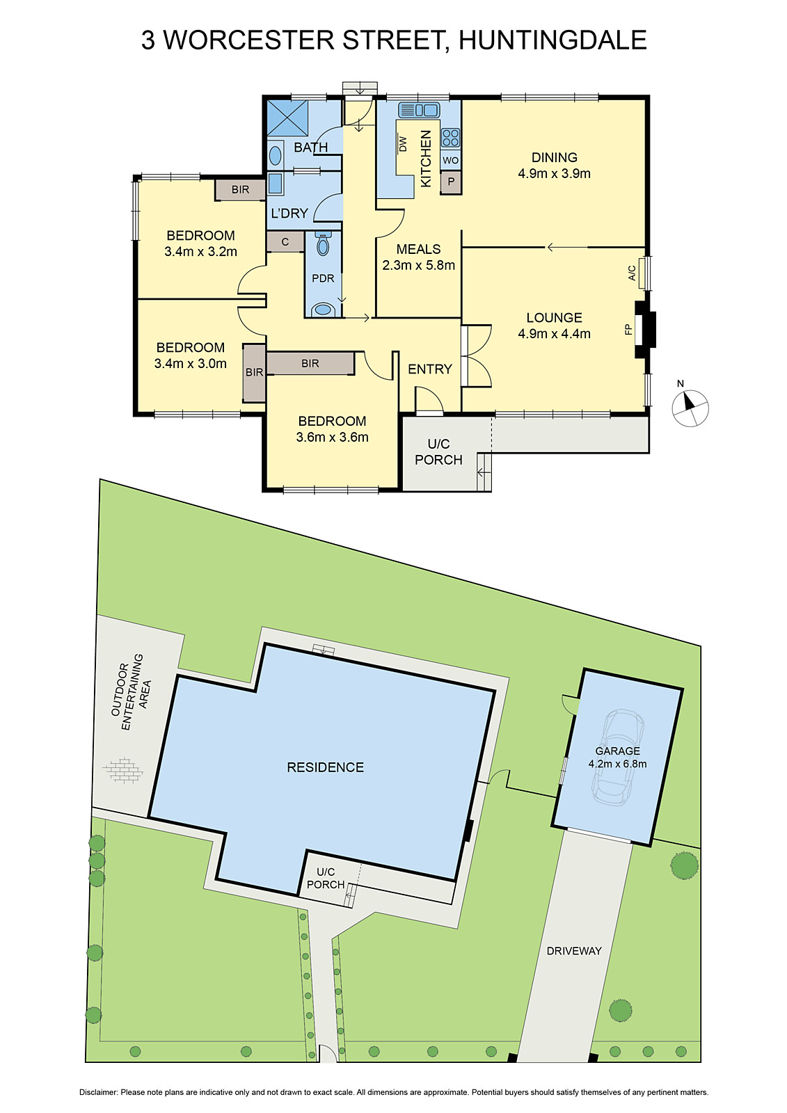 3 Worcester Street, Huntingdale VIC 3166 - Floorplan