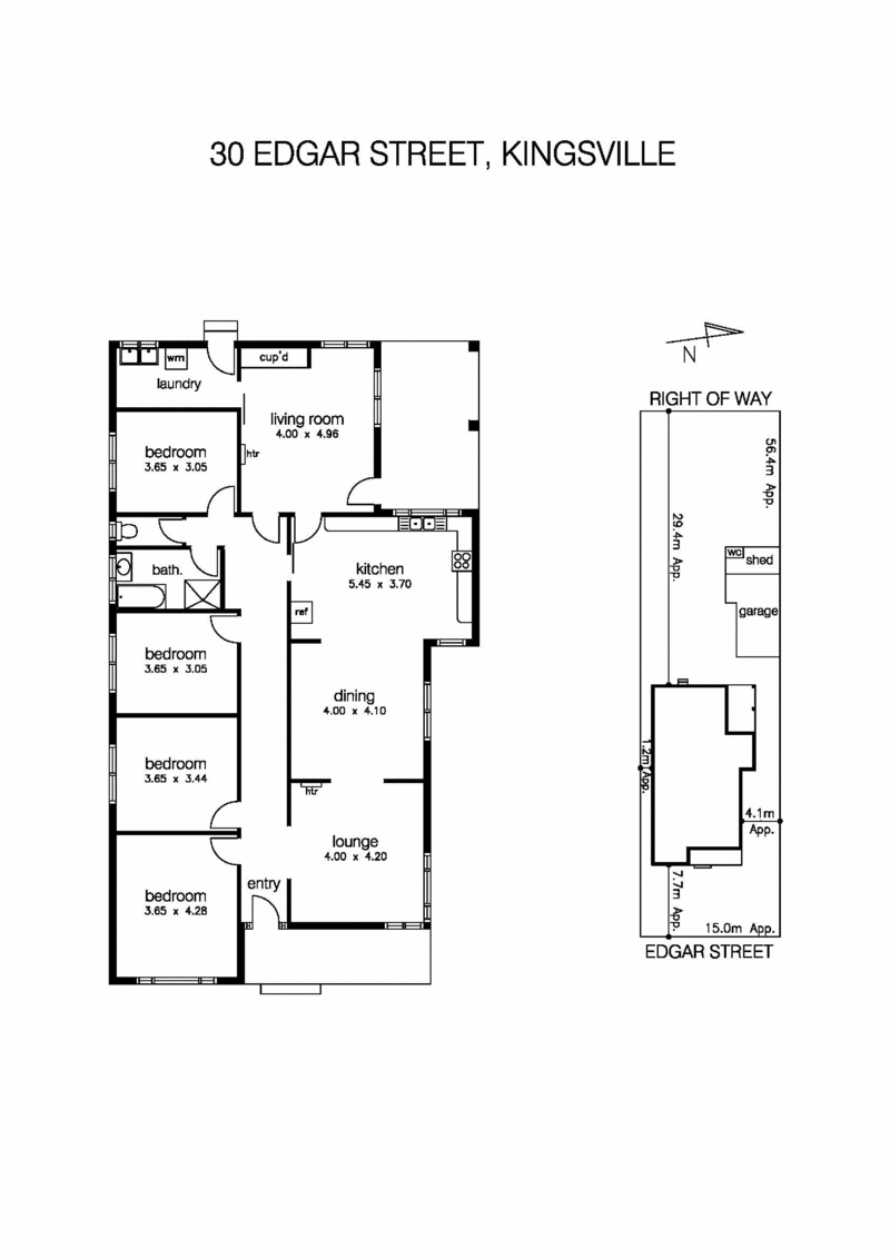 30 Edgar Street, KINGSVILLE VIC 3012 - Floorplan