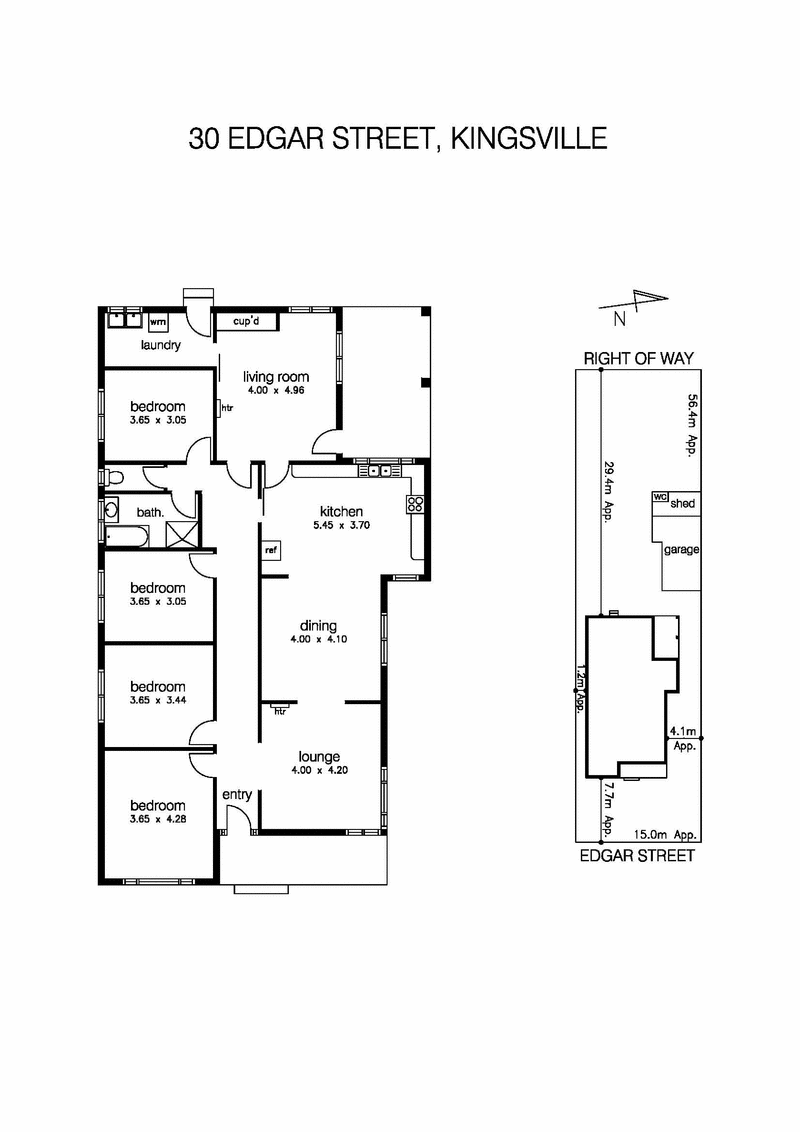 30 Edgar Street, KINGSVILLE VIC 3012 - Floorplan