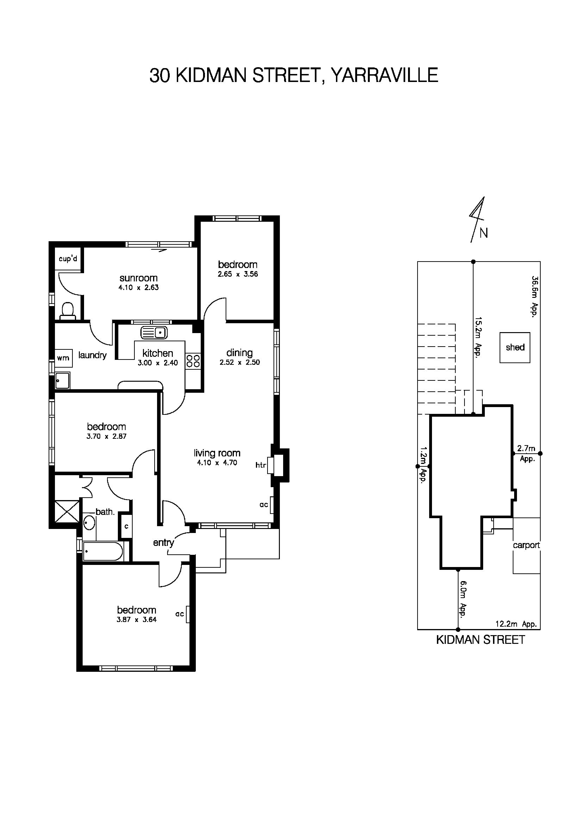 30 Kidman Street, YARRAVILLE VIC 3013 - Floorplan