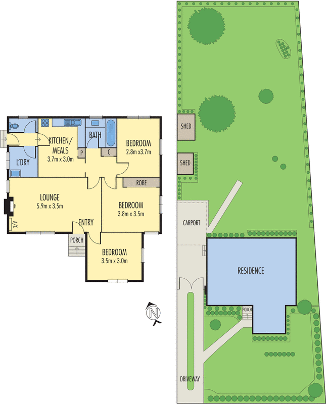 30 Melinga Crescent, Chadstone VIC 3148 - Floorplan