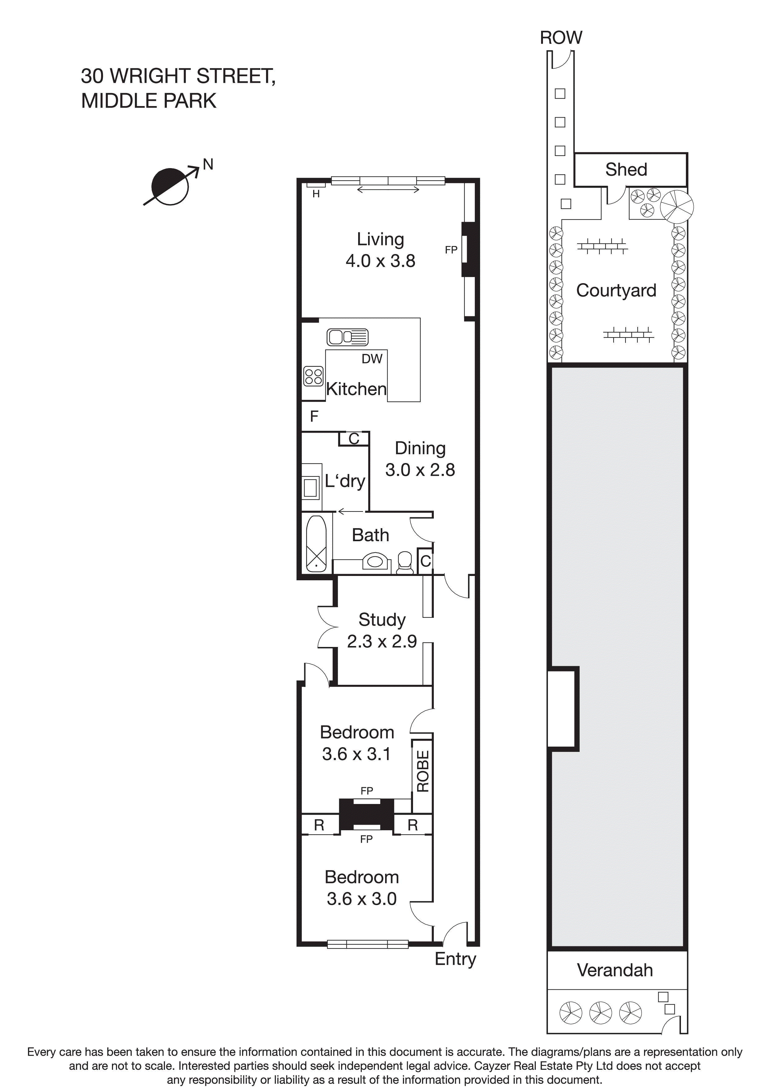30 Wright Street, MIDDLE PARK VIC 3206 - Floorplan
