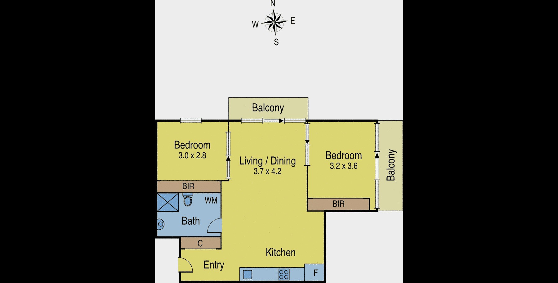 301/1 Danks Street West, Port Melbourne VIC 3207 - Floorplan