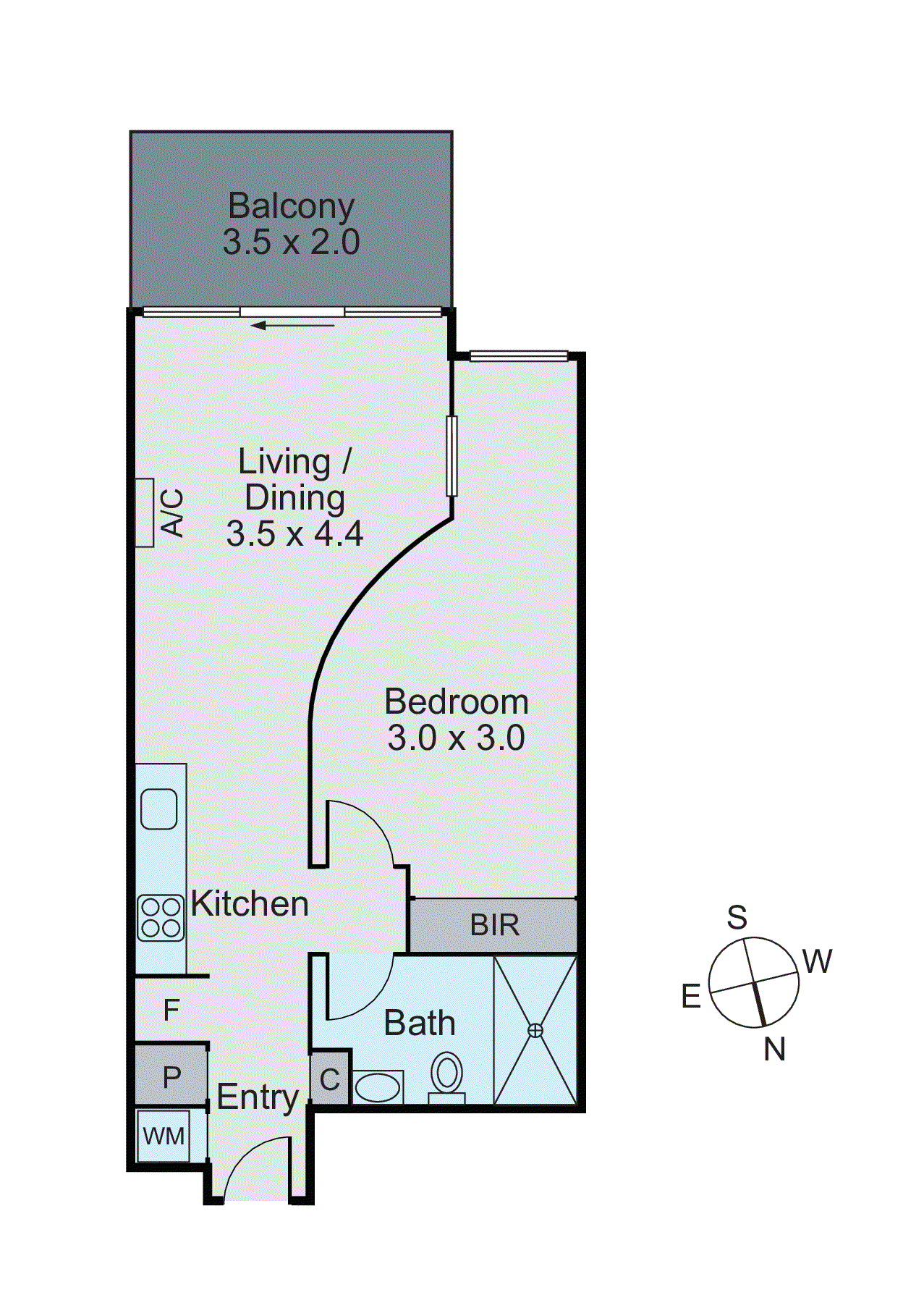 301/1 Mount Street, Prahran VIC 3181 - Floorplan