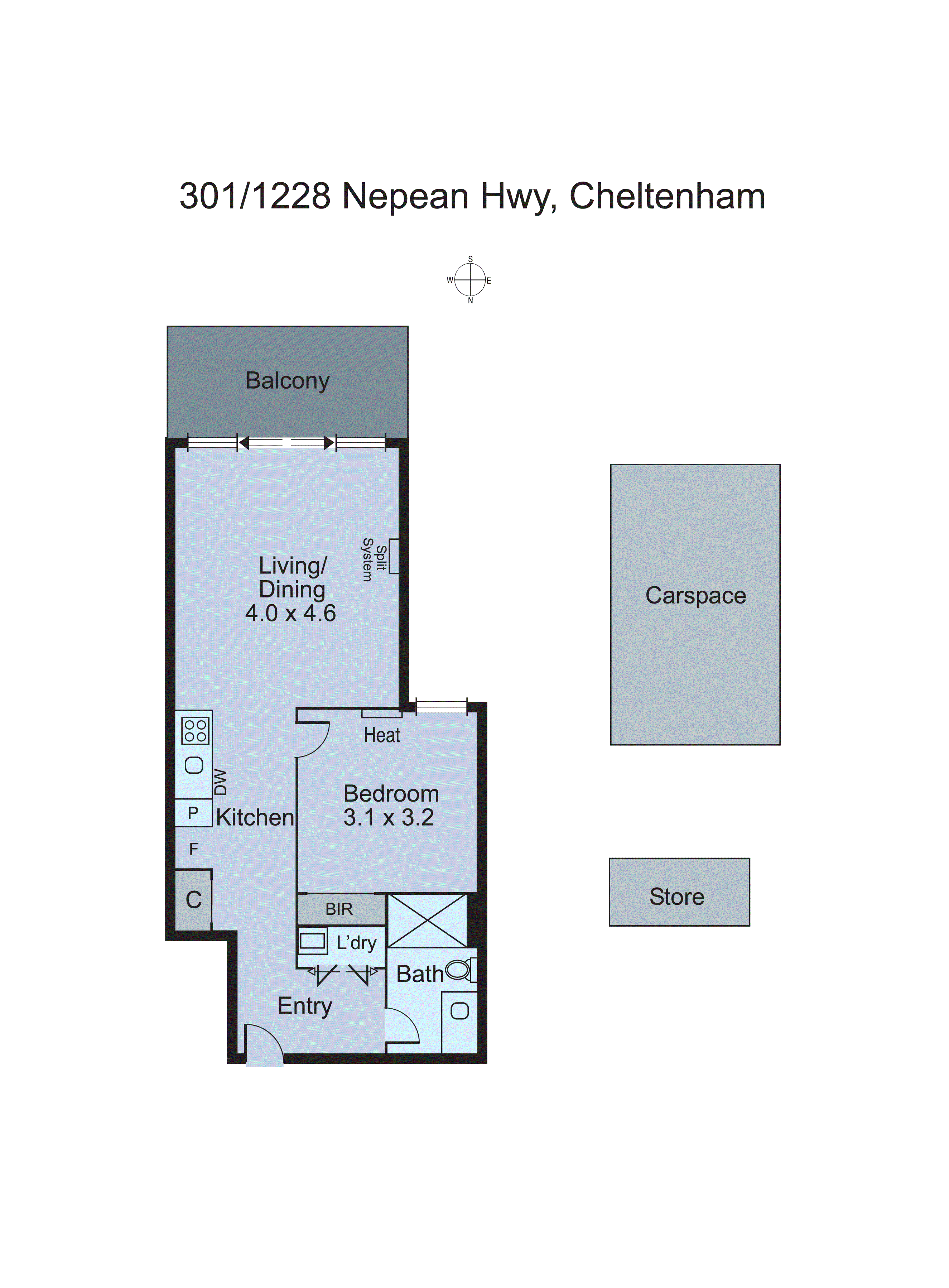 301/1228 Nepean Highway, Cheltenham VIC 3192 - Floorplan