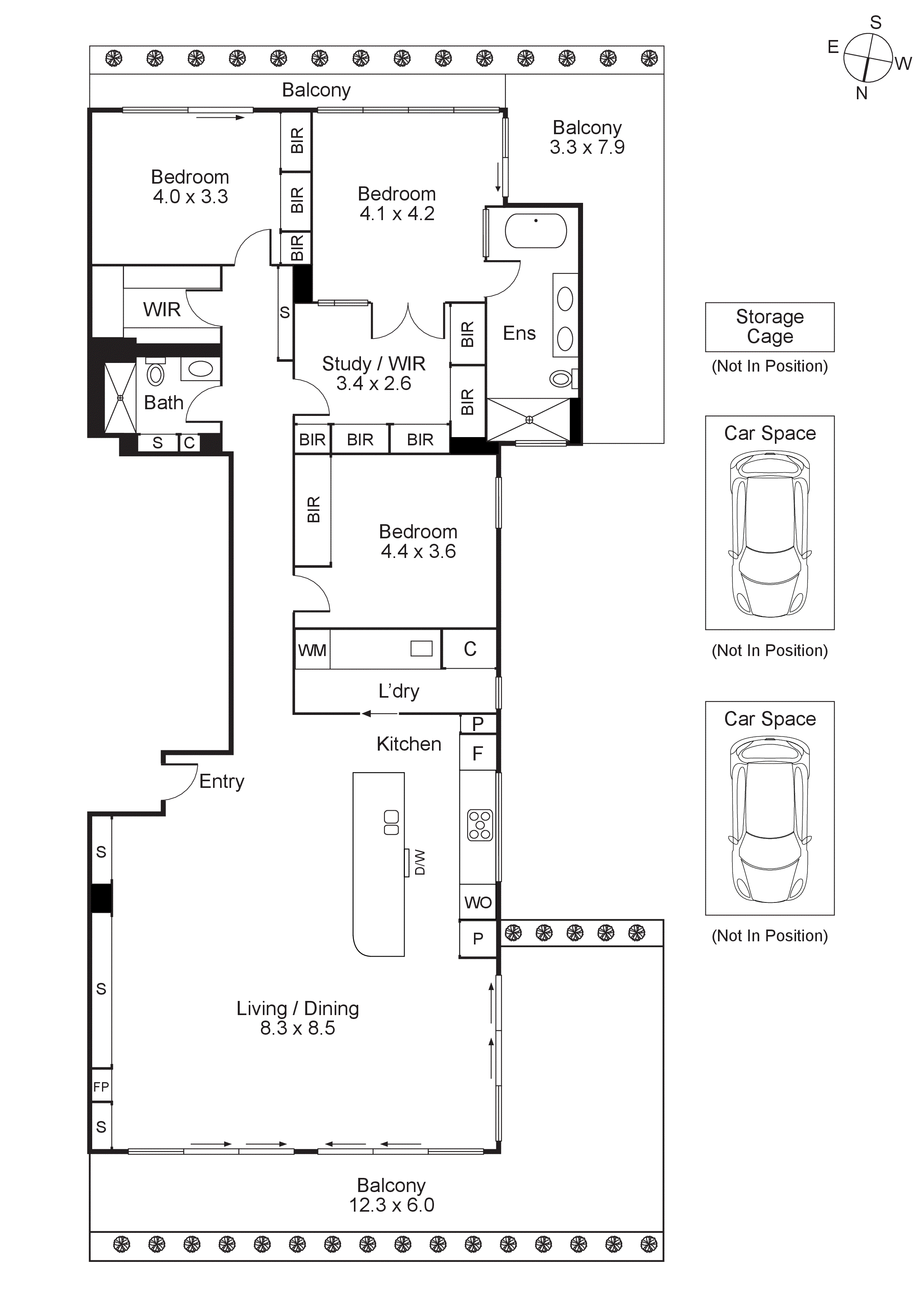 301/133 Martin Street, Brighton VIC 3186 - Floorplan