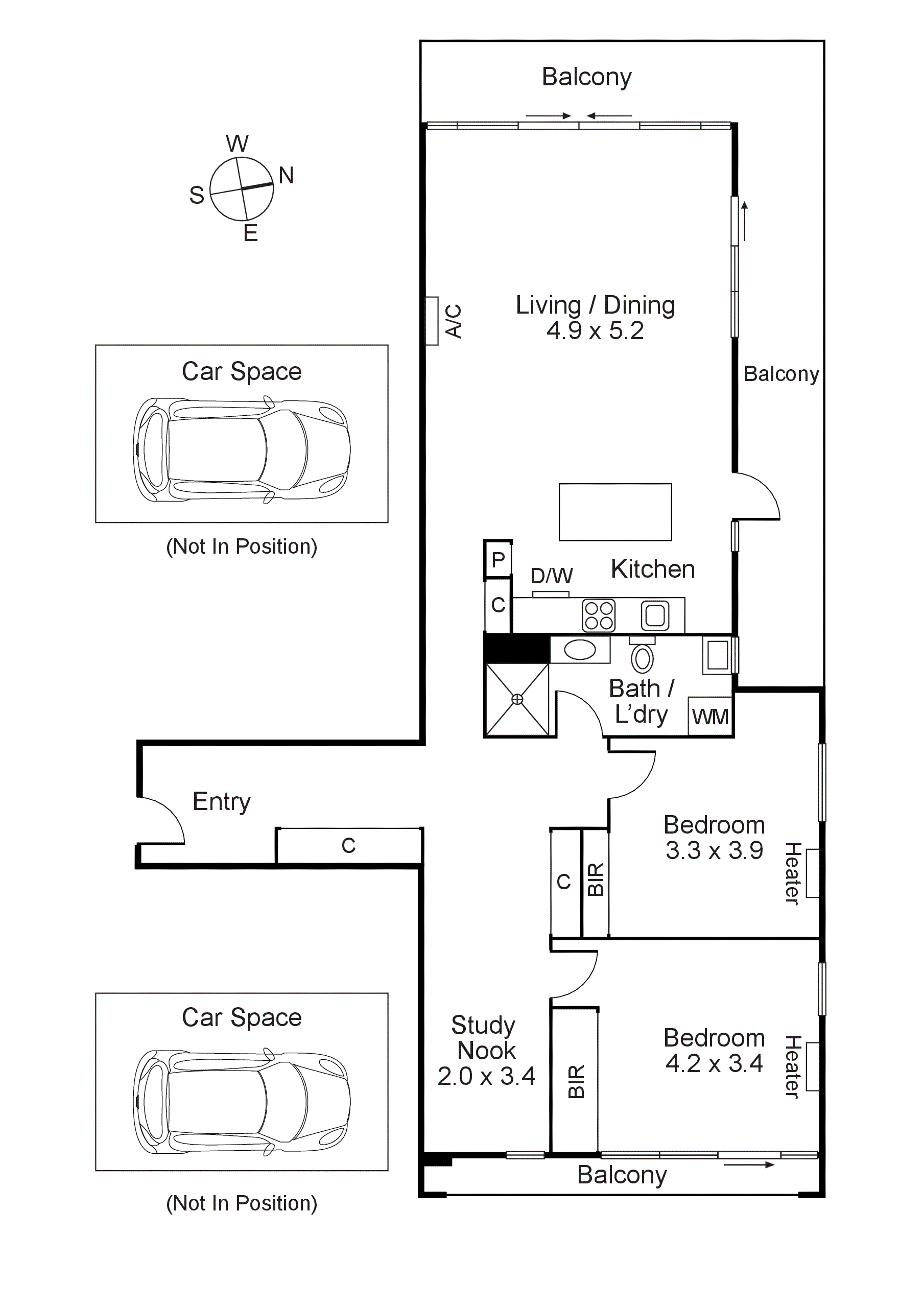 301/19 Pentridge Boulevard, Coburg VIC 3058 - Floorplan