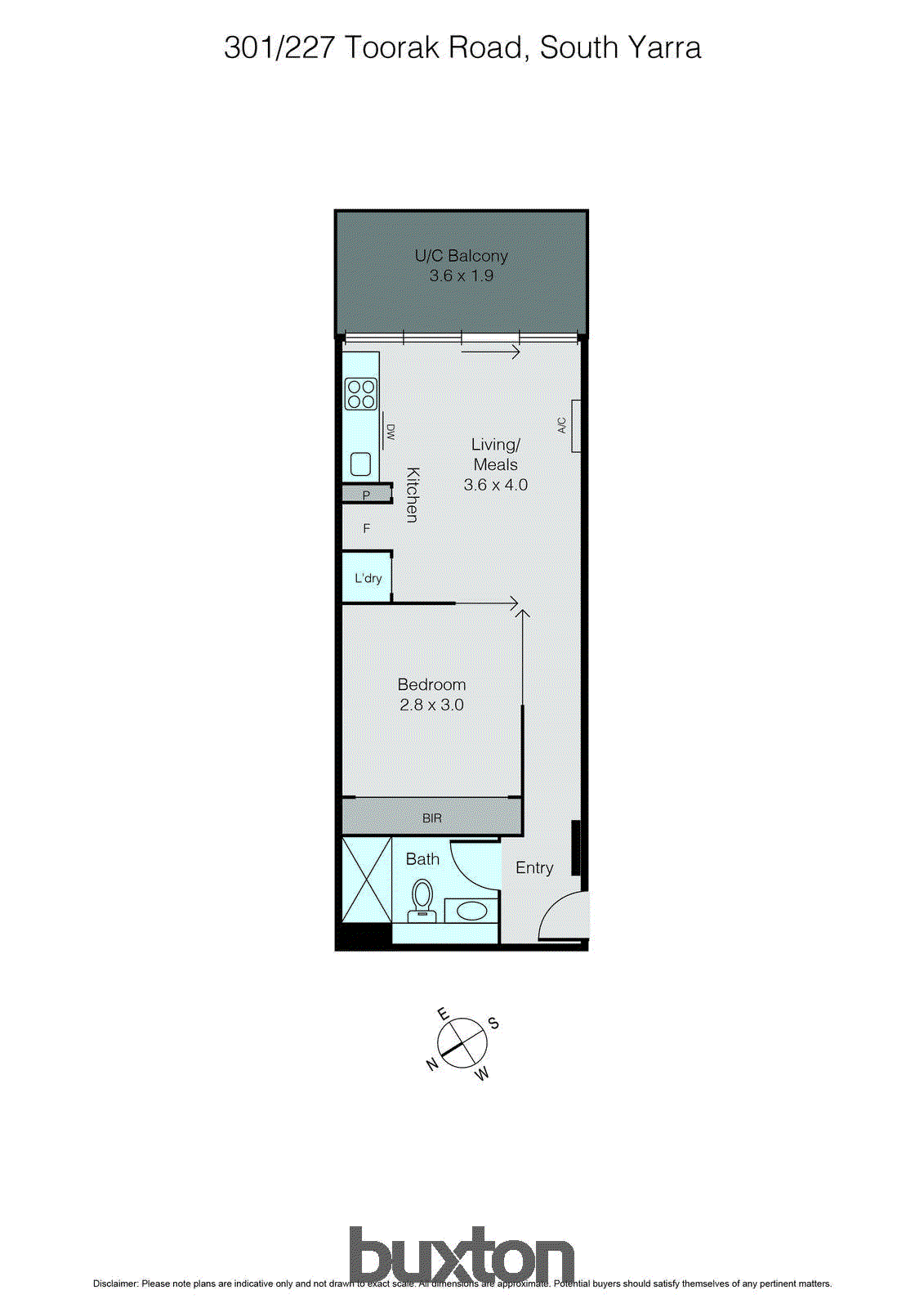 301/227 Toorak Road, South Yarra VIC 3141 - Floorplan
