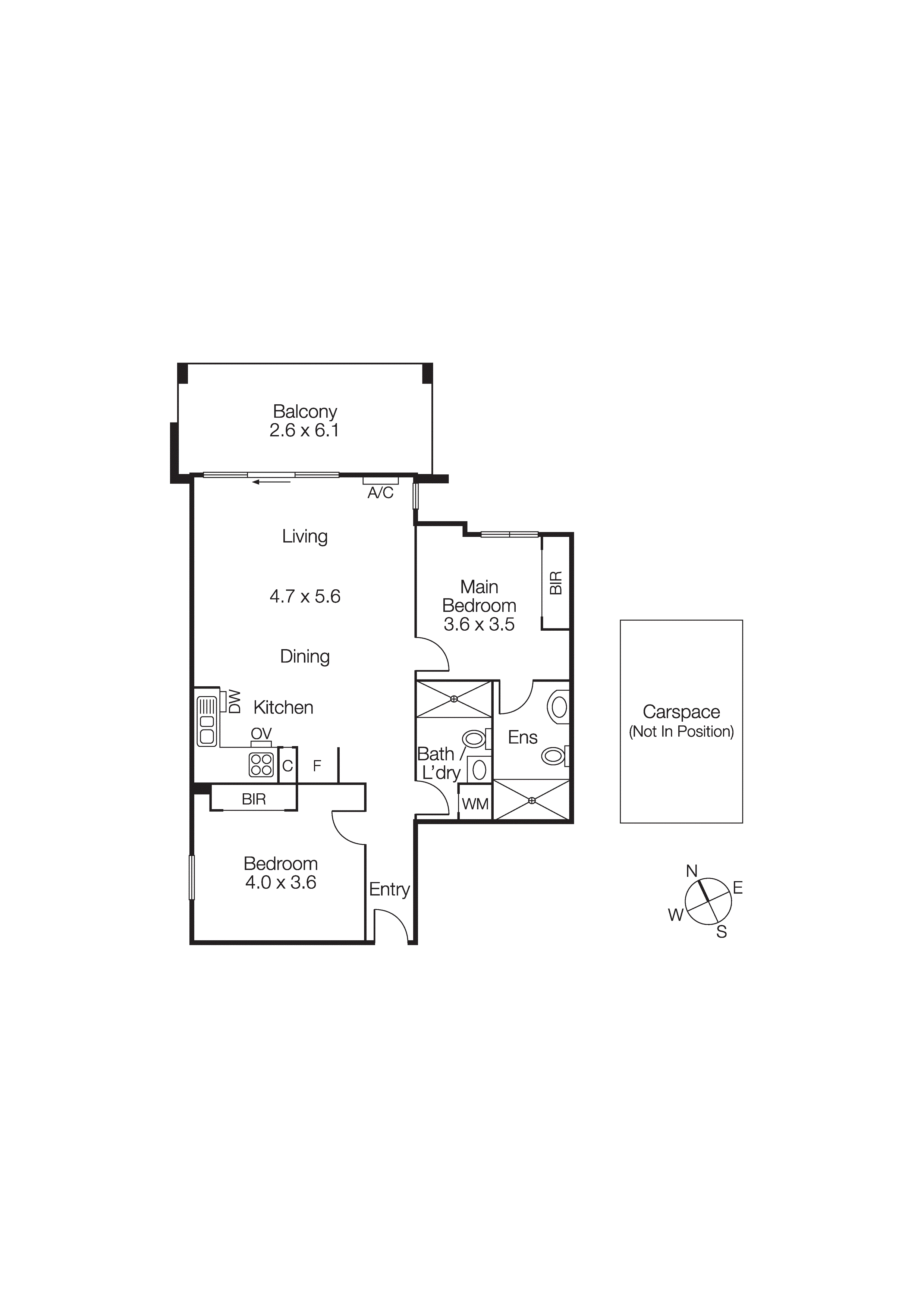 301/3 Greeves Street, St Kilda VIC 3182 - Floorplan