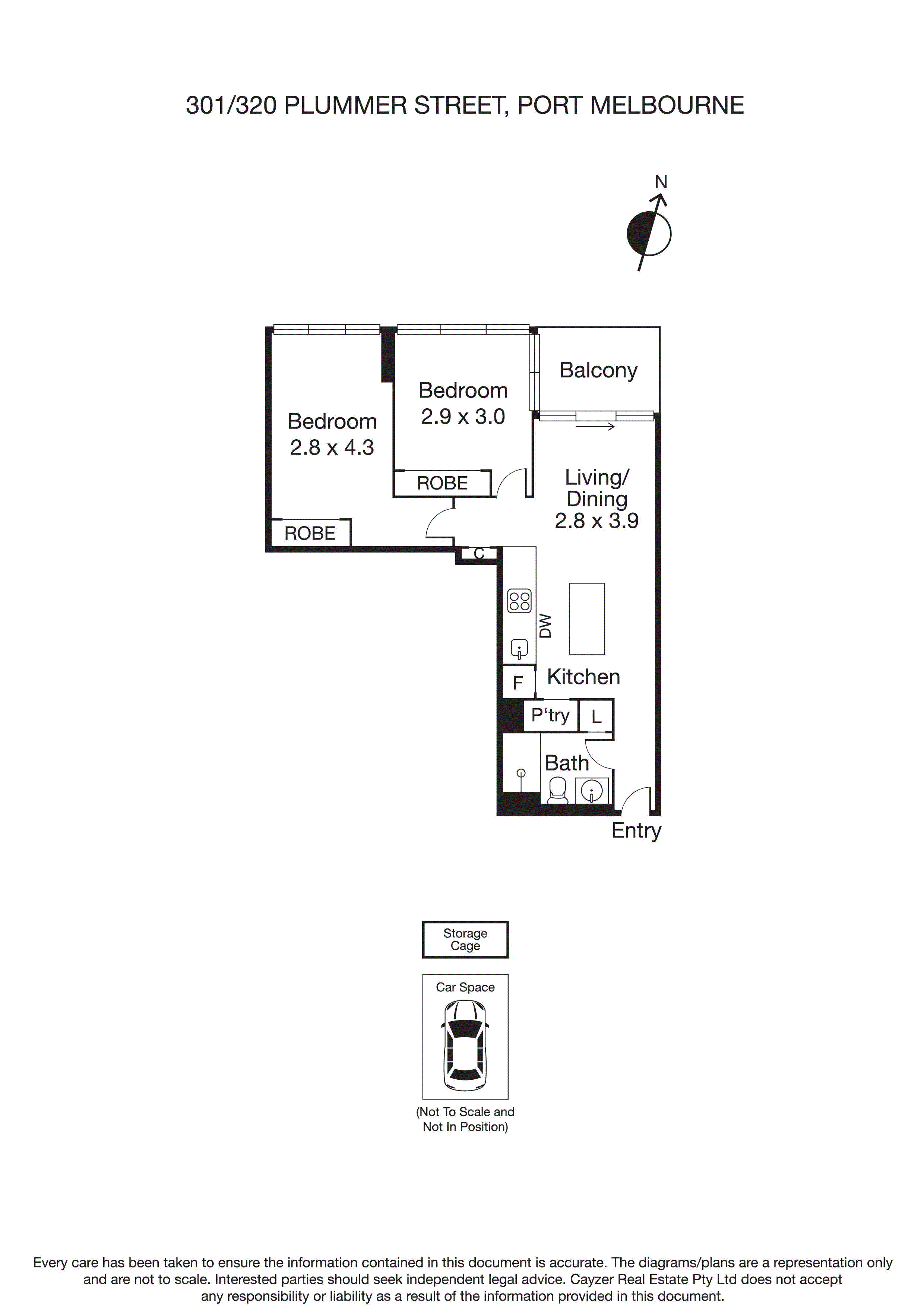 301/320 Plummer Street, PORT MELBOURNE VIC 3207 - Floorplan