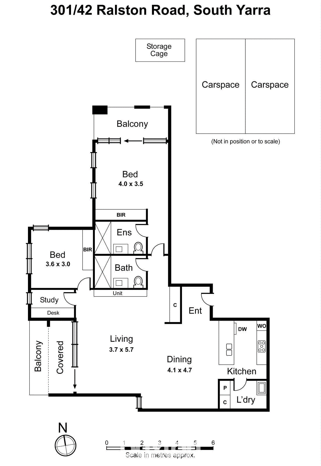 301/42 Ralston Street, South Yarra VIC 3141 - Floorplan
