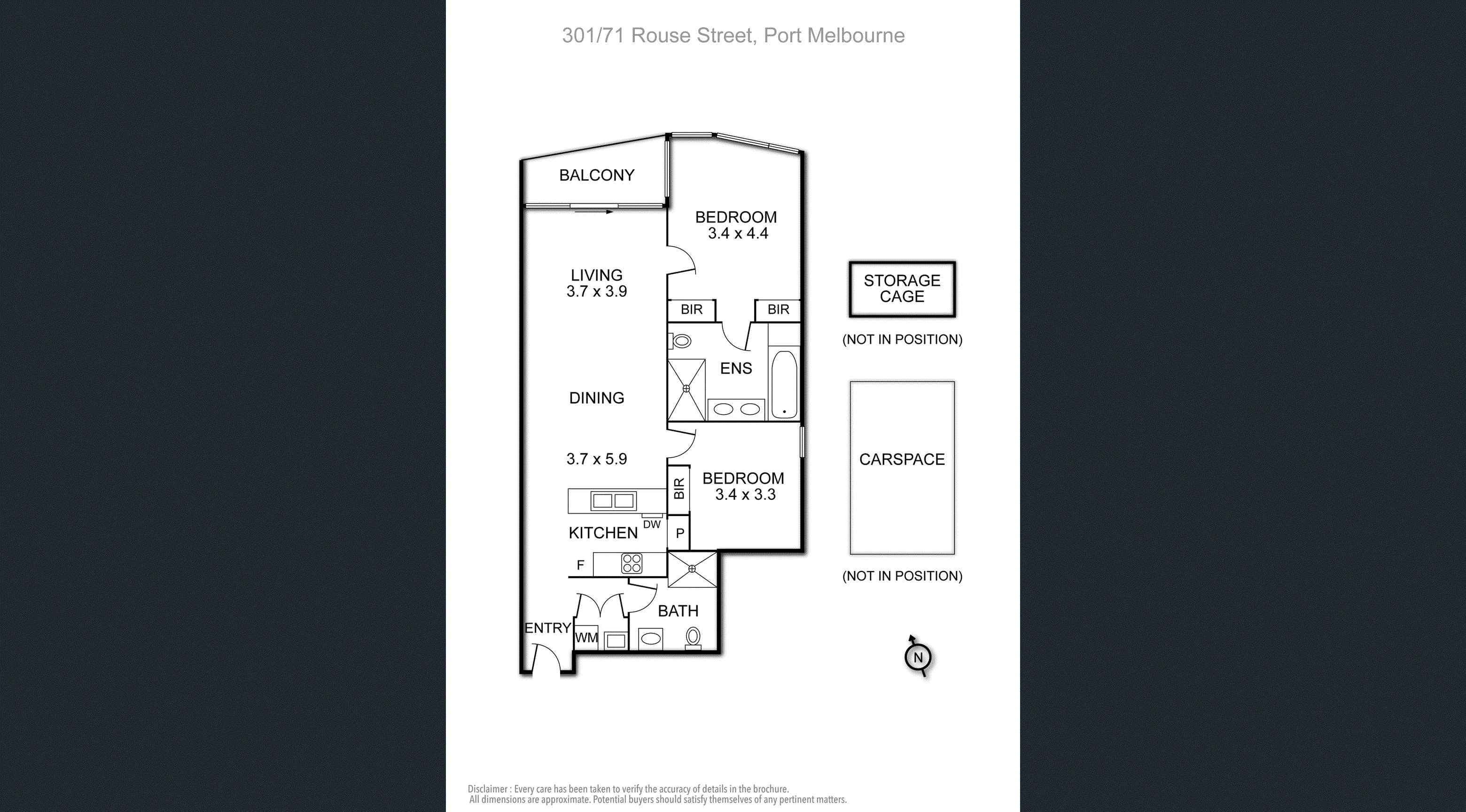 301/71 Rouse Street, Port Melbourne VIC 3207 - Floorplan