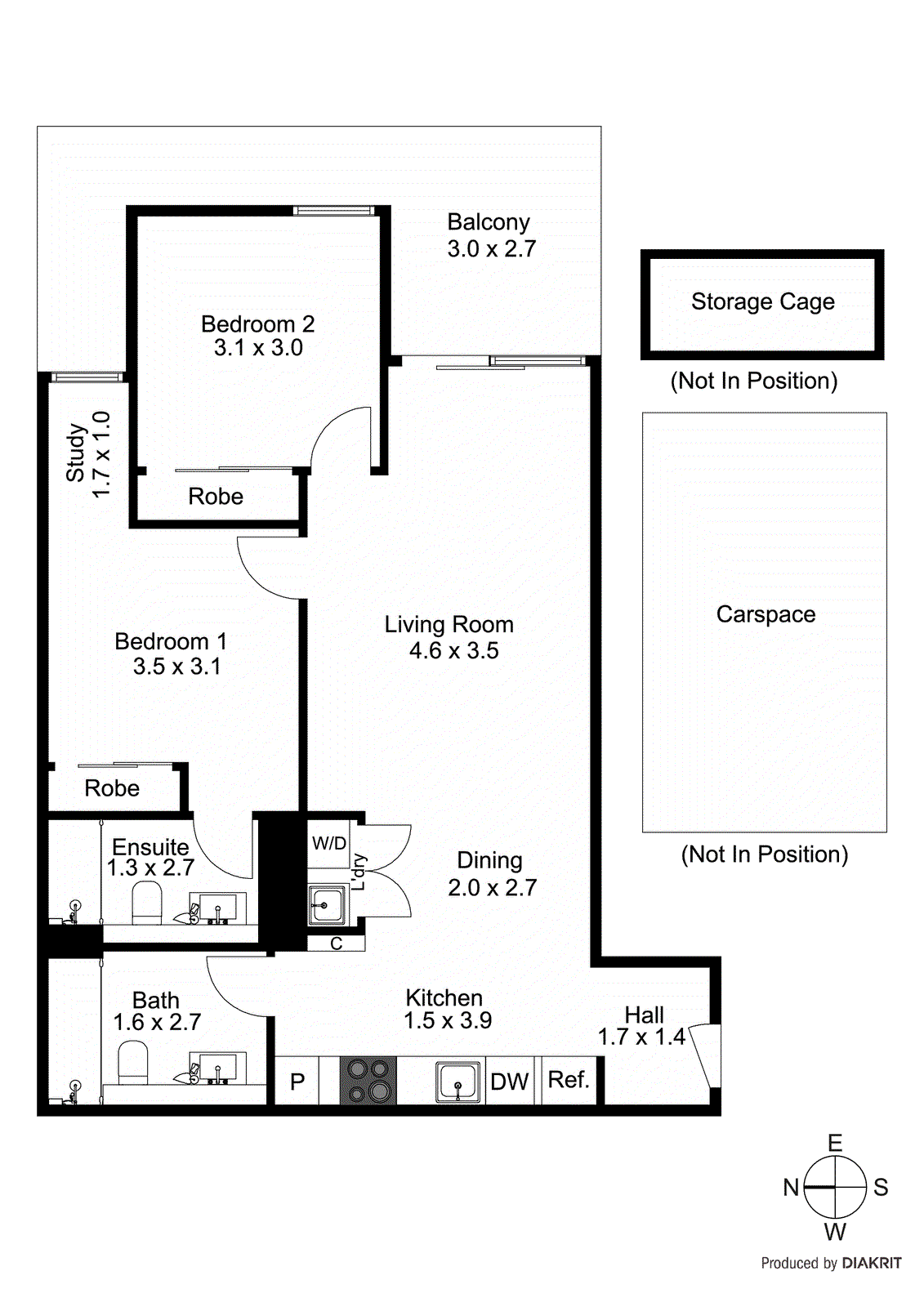 301/75 Graham Road, Highett VIC 3190 - Floorplan