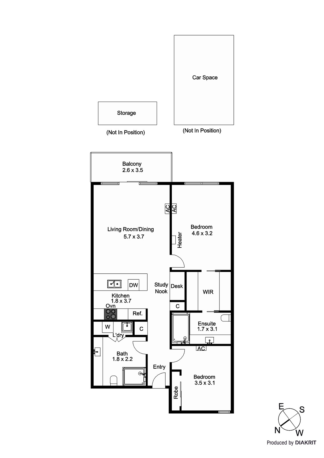 301/77 Nott Street, Port Melbourne VIC 3207 - Floorplan