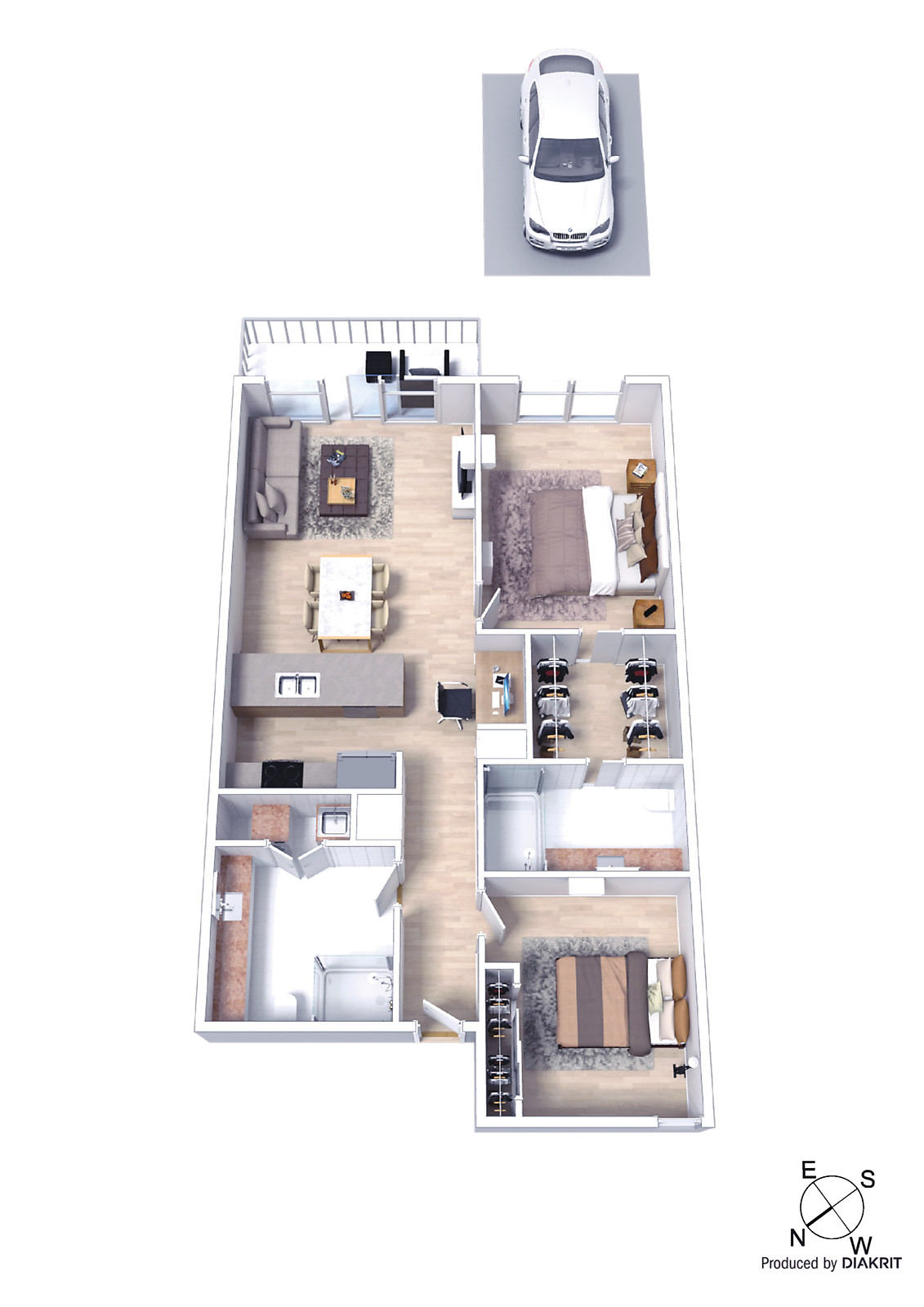 301/77 Nott Street, Port Melbourne VIC 3207 - Floorplan