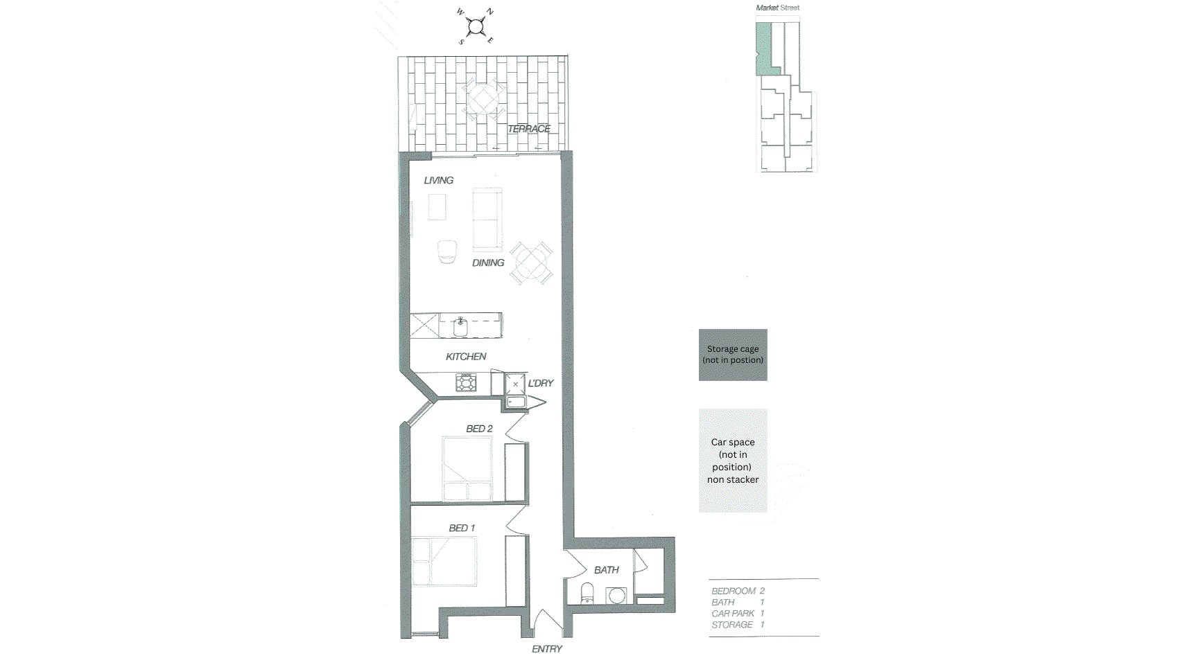 301/79 Market Street, South Melbourne VIC 3205 - Floorplan