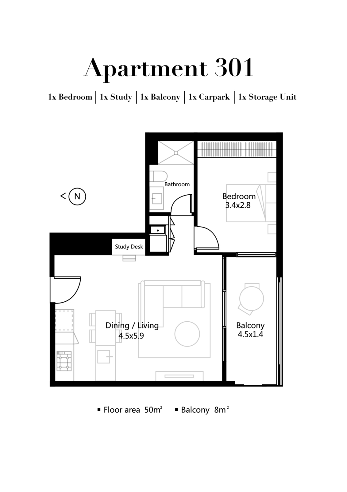 301/83-85 Drummond Street, Oakleigh VIC 3166 - Floorplan